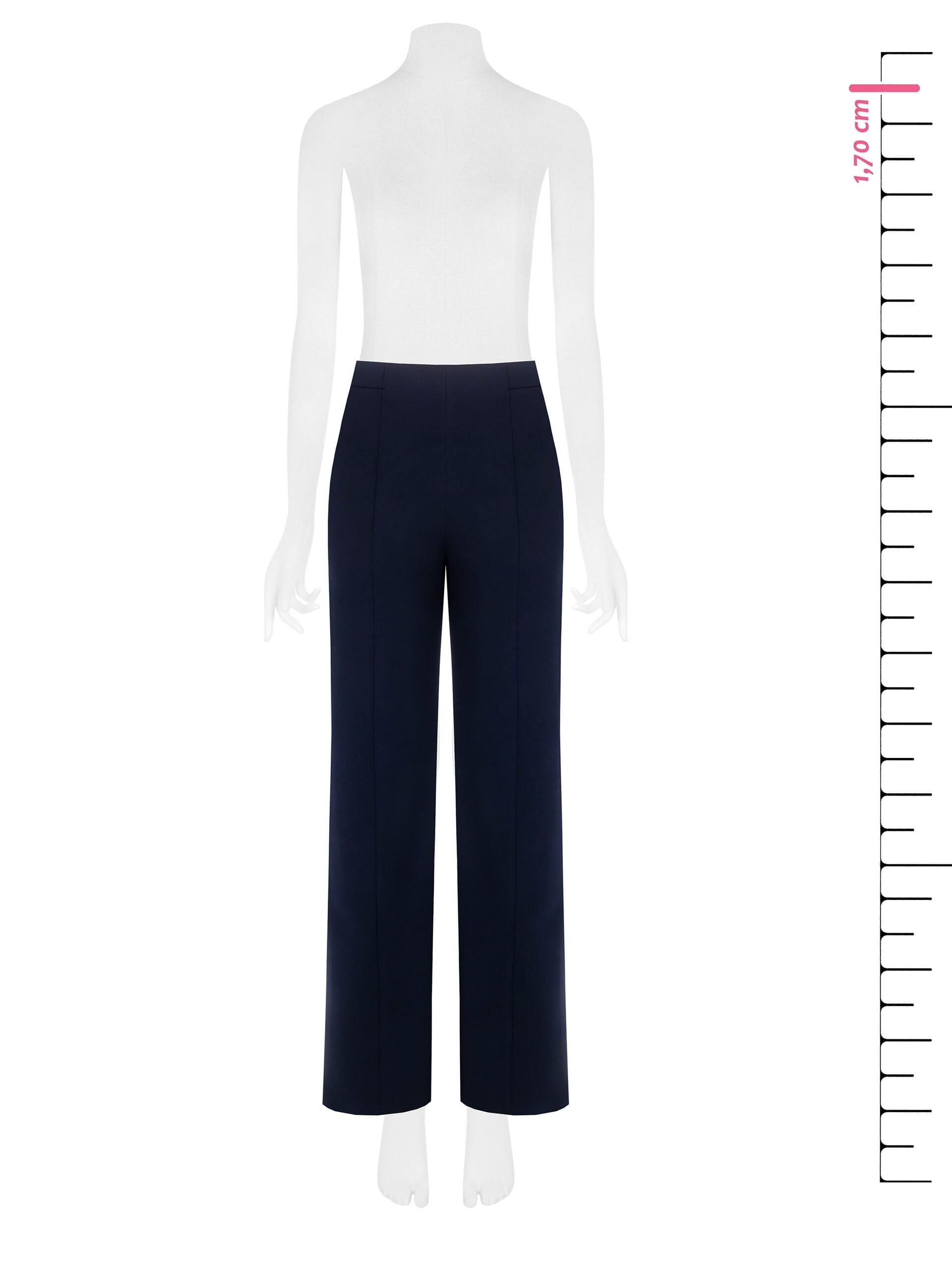 Pantaloni Palazzo In Scuba Crepe Rinascimento