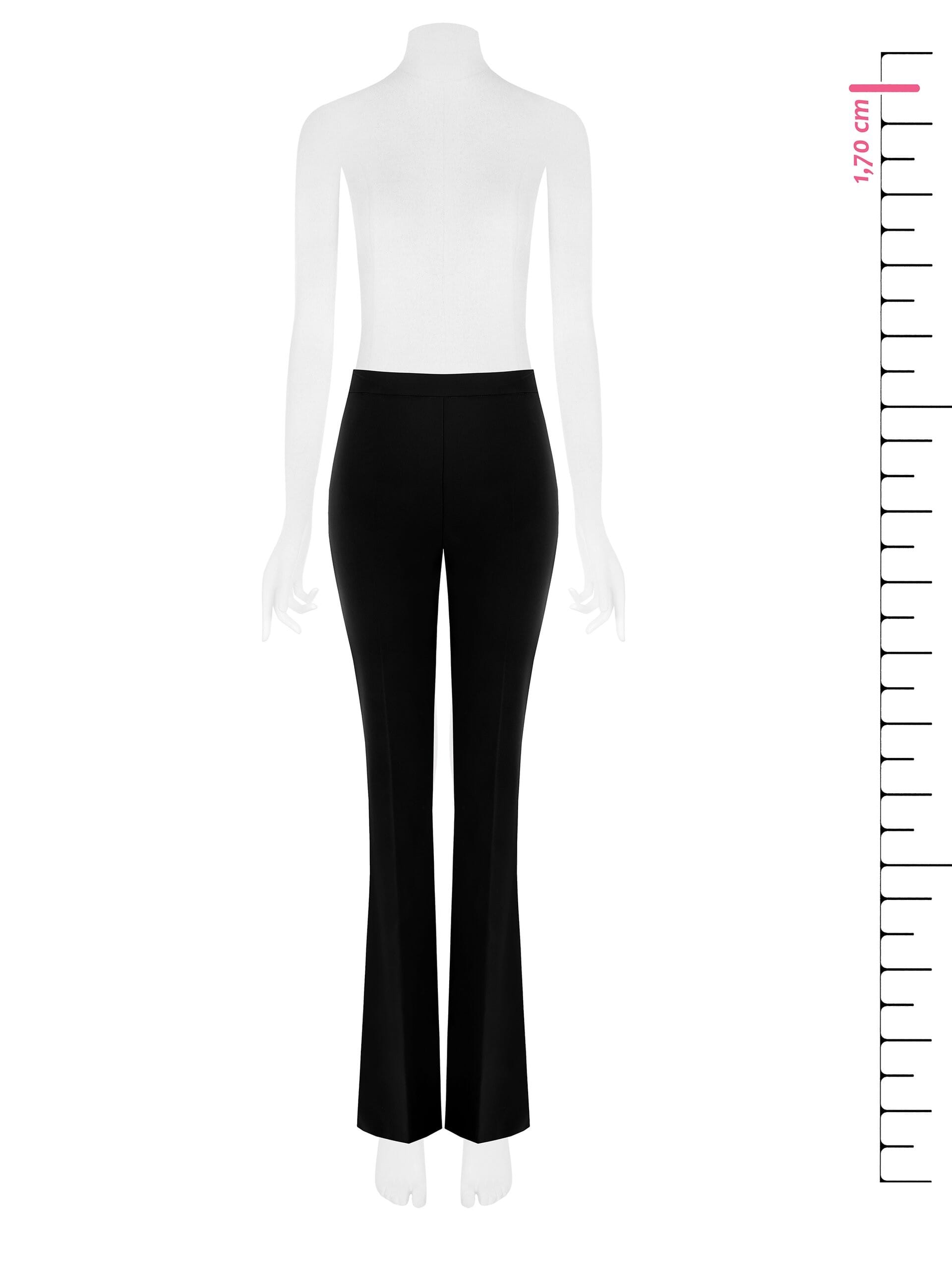 Pantaloni A Zampa In Tessuto Tecnico Con Zip Laterale Rinascimento