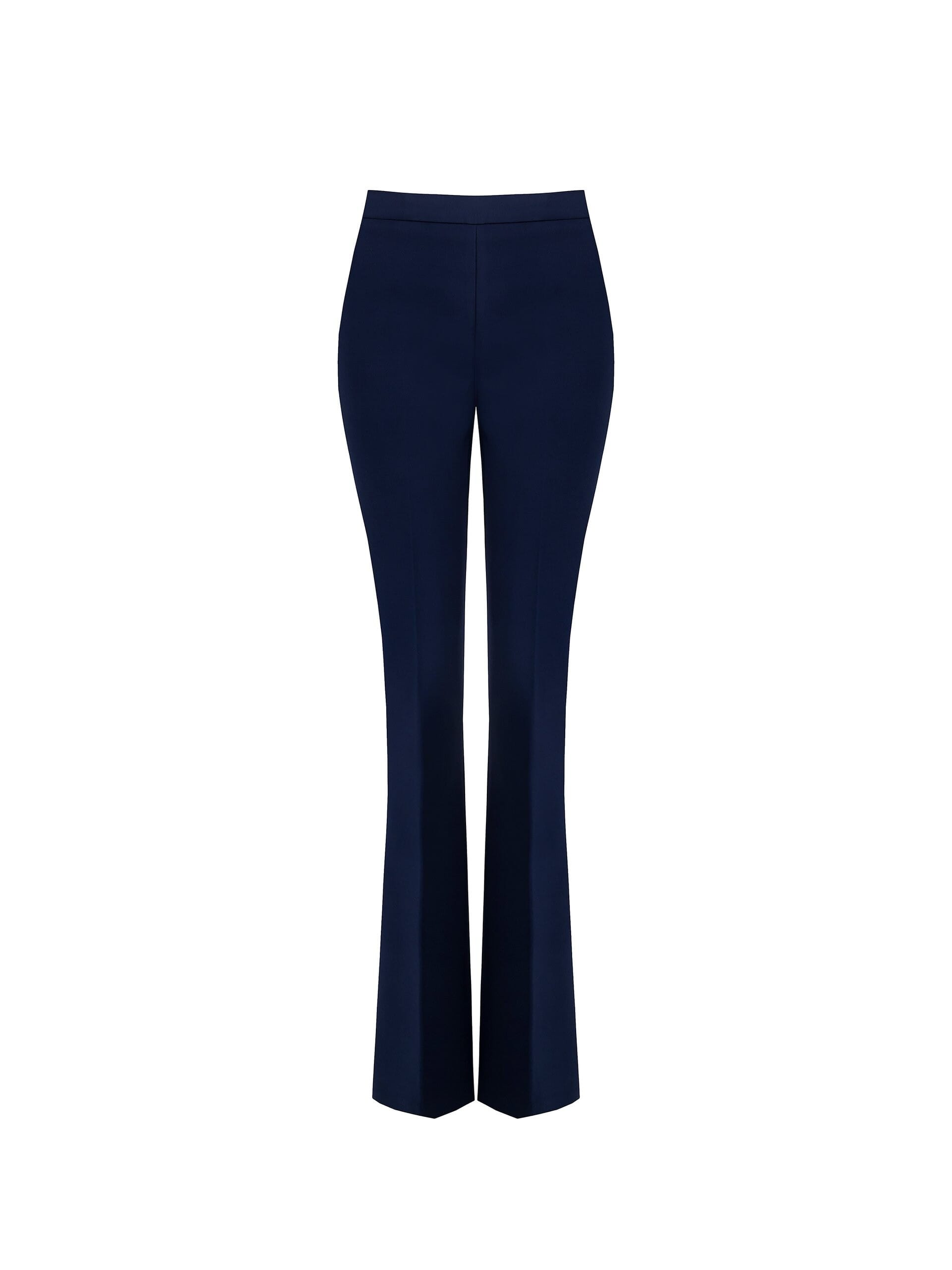 Pantaloni A Zampa In Tessuto Tecnico Con Zip Laterale Rinascimento