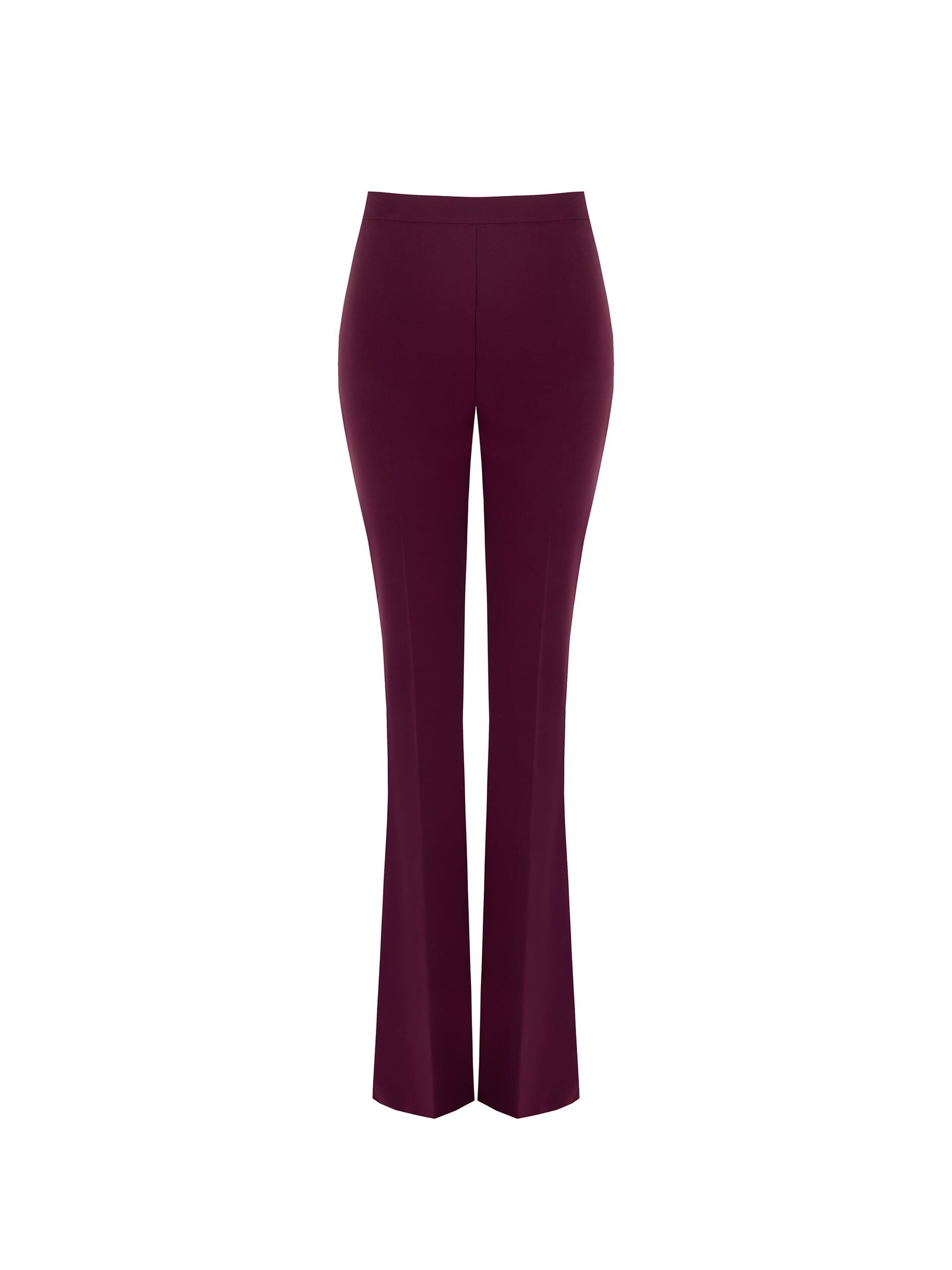 Pantaloni A Zampa In Tessuto Tecnico Con Zip Laterale Rinascimento