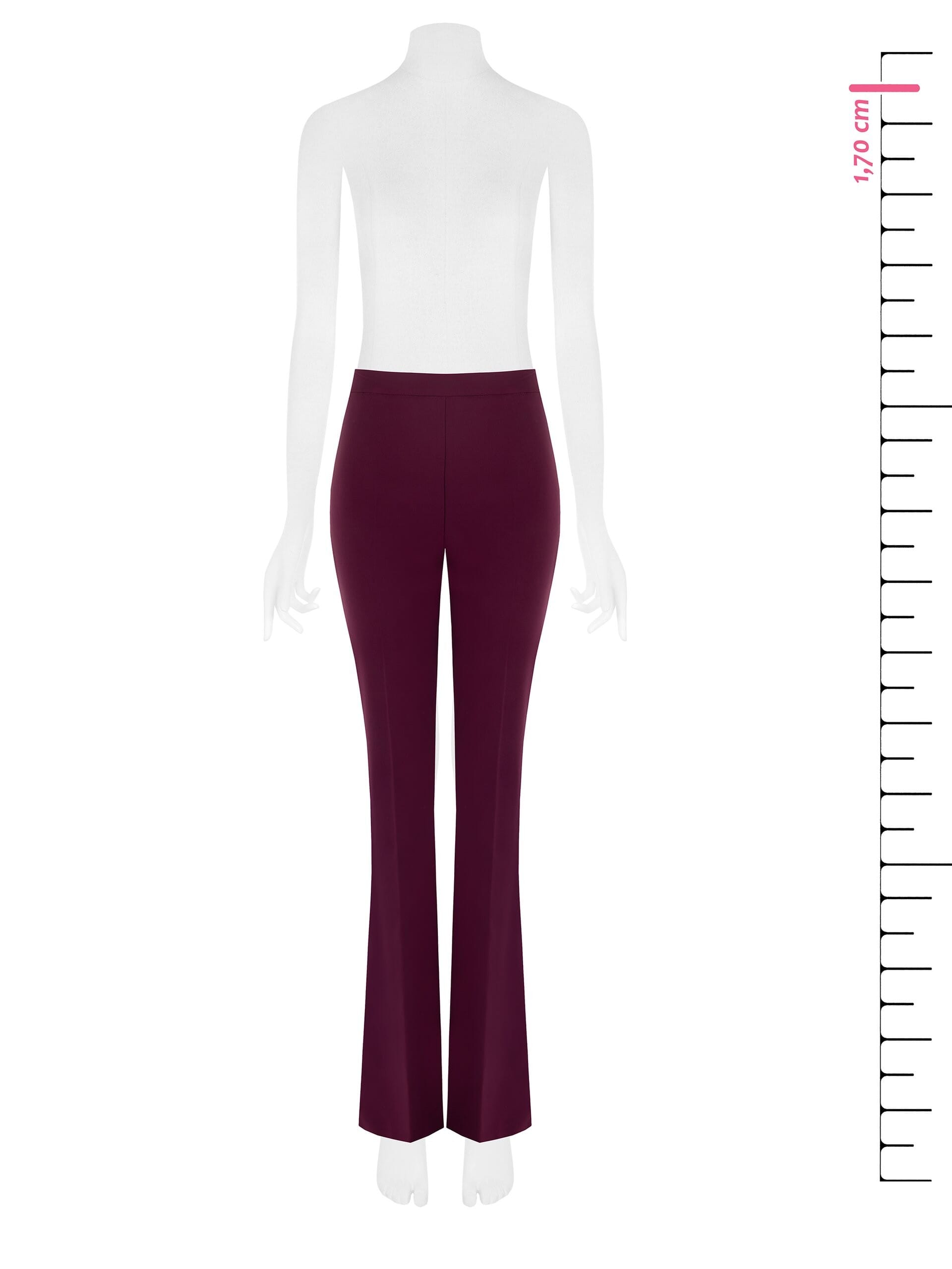 Pantaloni A Zampa In Tessuto Tecnico Con Zip Laterale Rinascimento