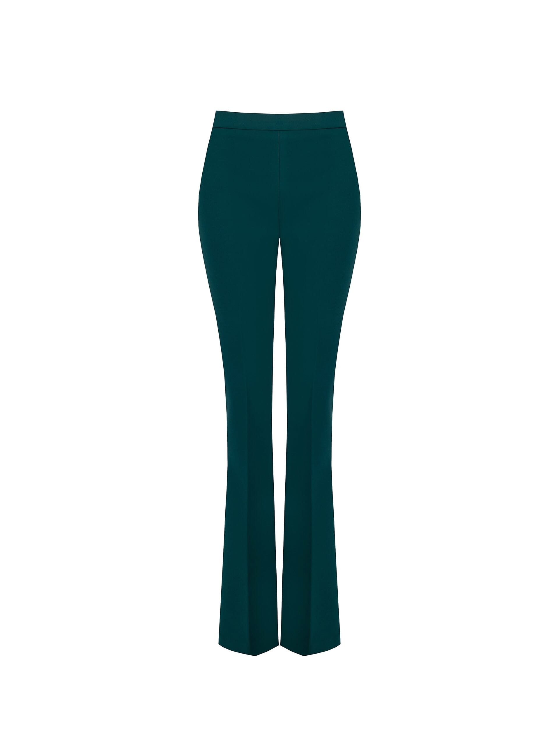 Pantaloni A Zampa In Tessuto Tecnico Con Zip Laterale Rinascimento