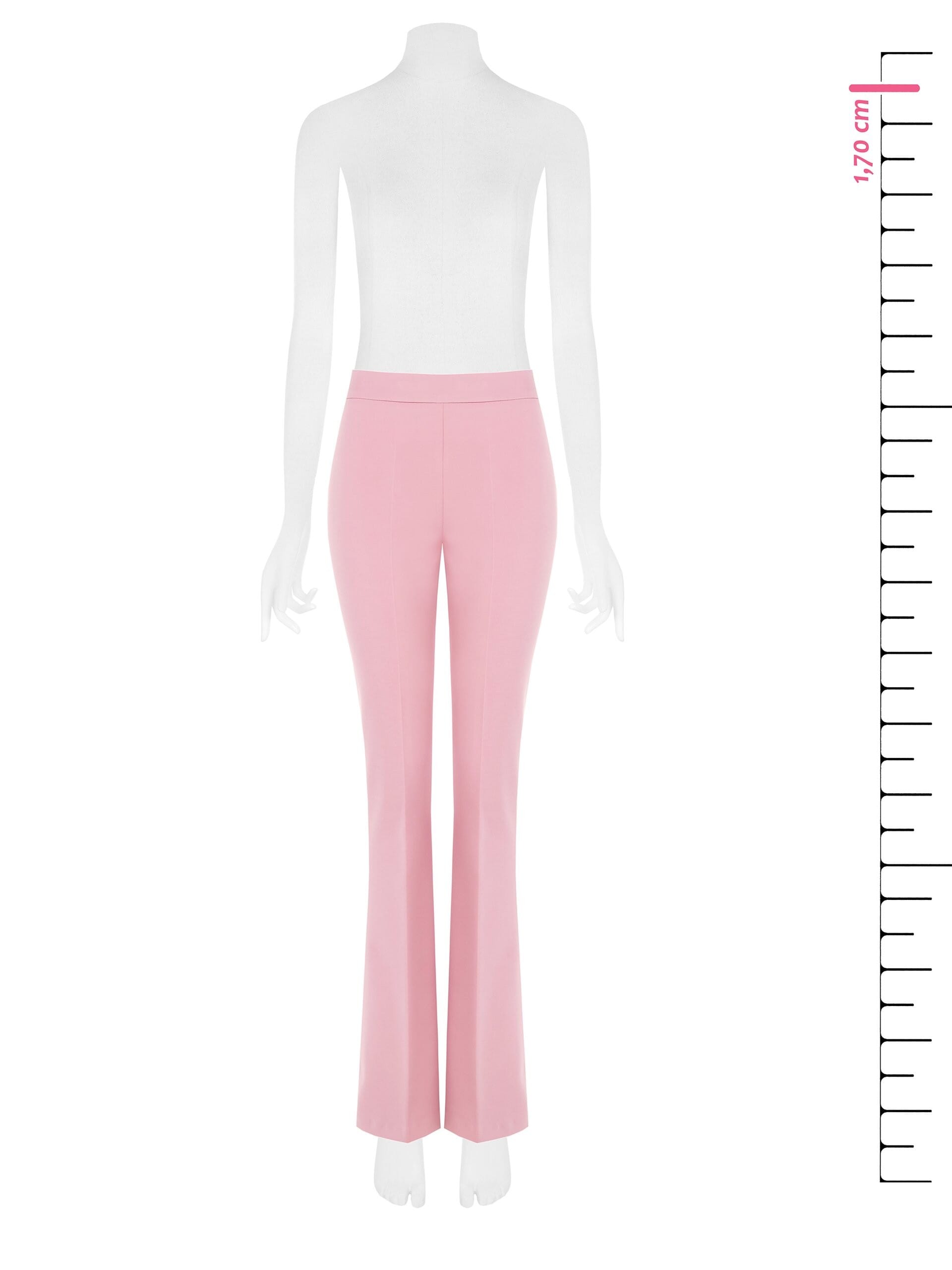 Pantaloni A Zampa In Tessuto Tecnico Con Zip Laterale Rinascimento