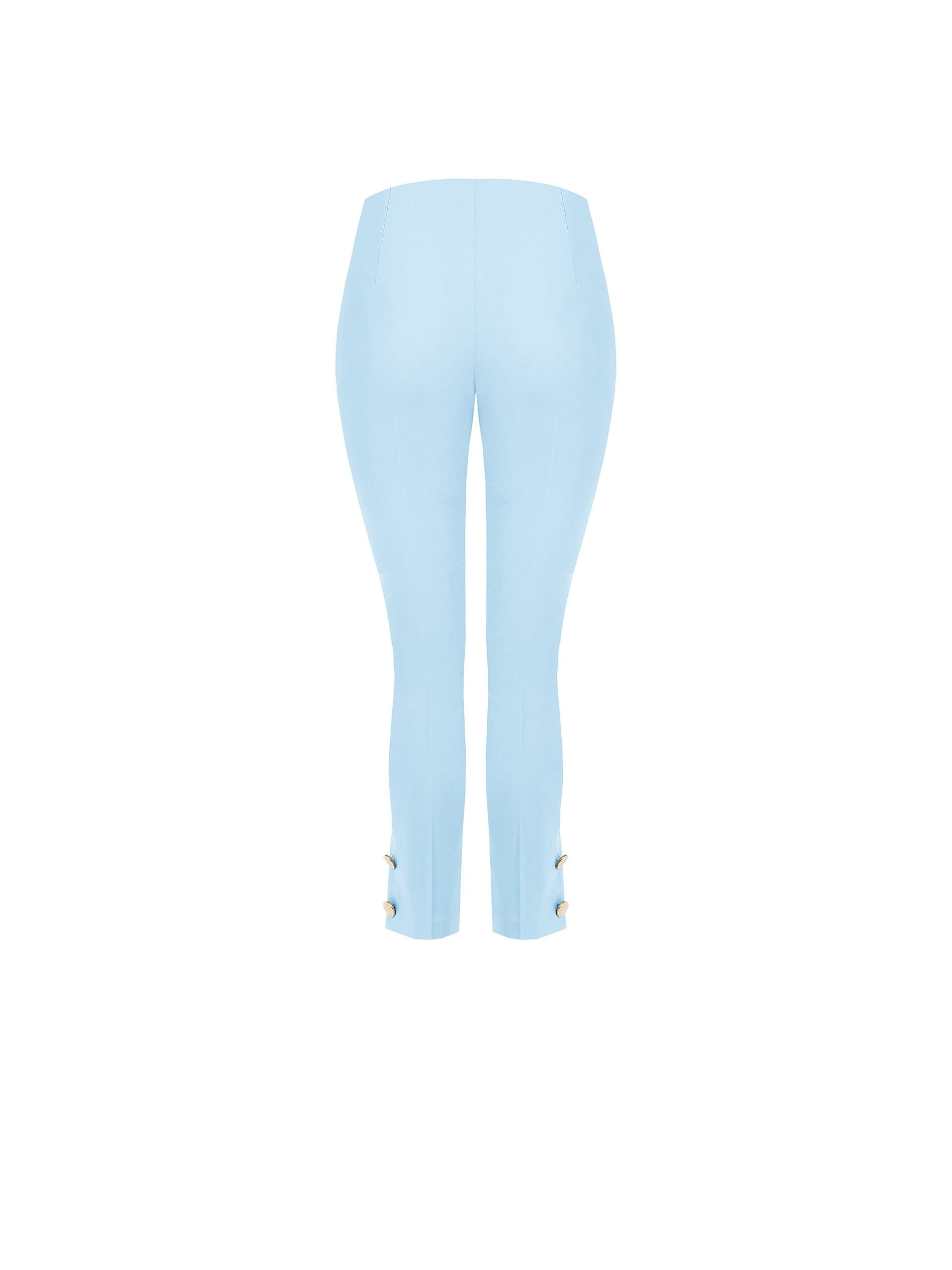 Pantaloni A Sigaretta In Tessuto Tecnico Con Bottoni Alle Caviglie Rinascimento