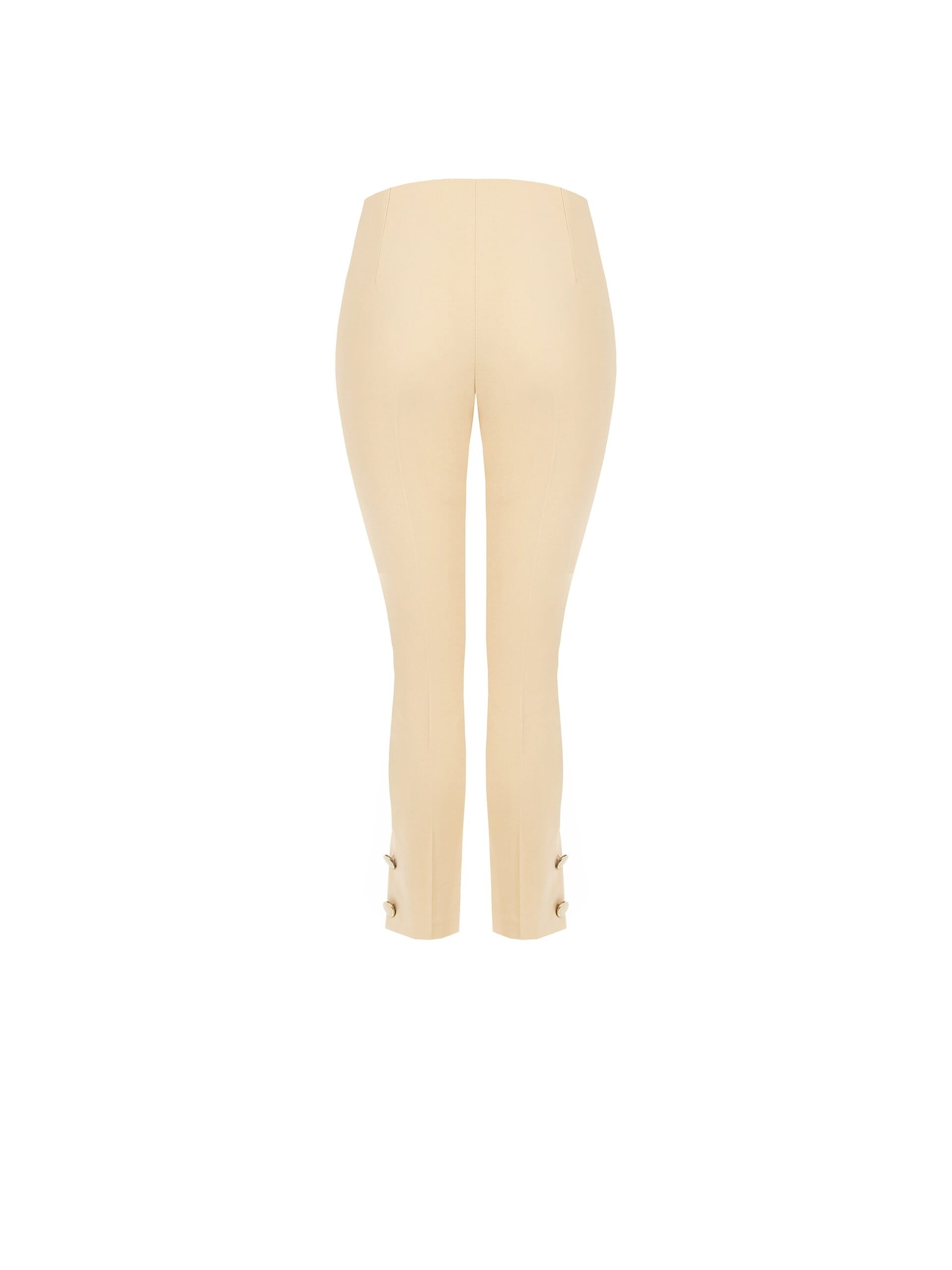 Pantaloni A Sigaretta In Tessuto Tecnico Con Bottoni Alle Caviglie Rinascimento