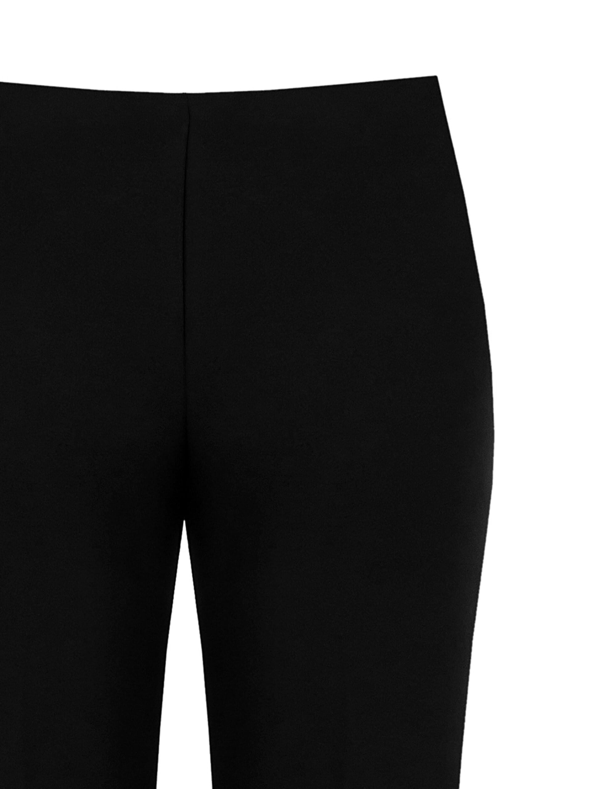 Pantaloni Palazzo In Scuba Crepe Con Zip Laterale Rinascimento