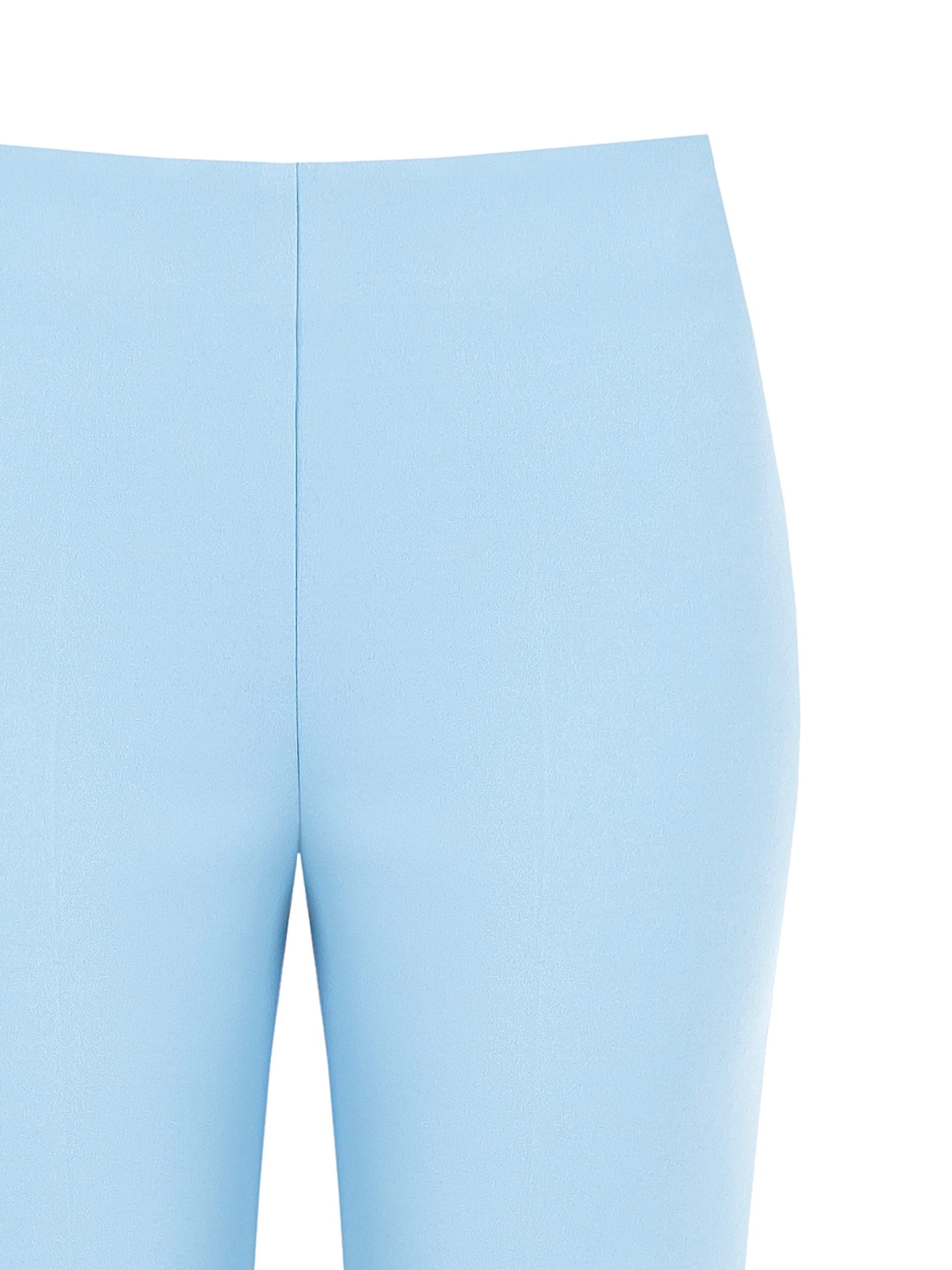 Pantaloni Palazzo In Scuba Crepe Con Zip Laterale Rinascimento