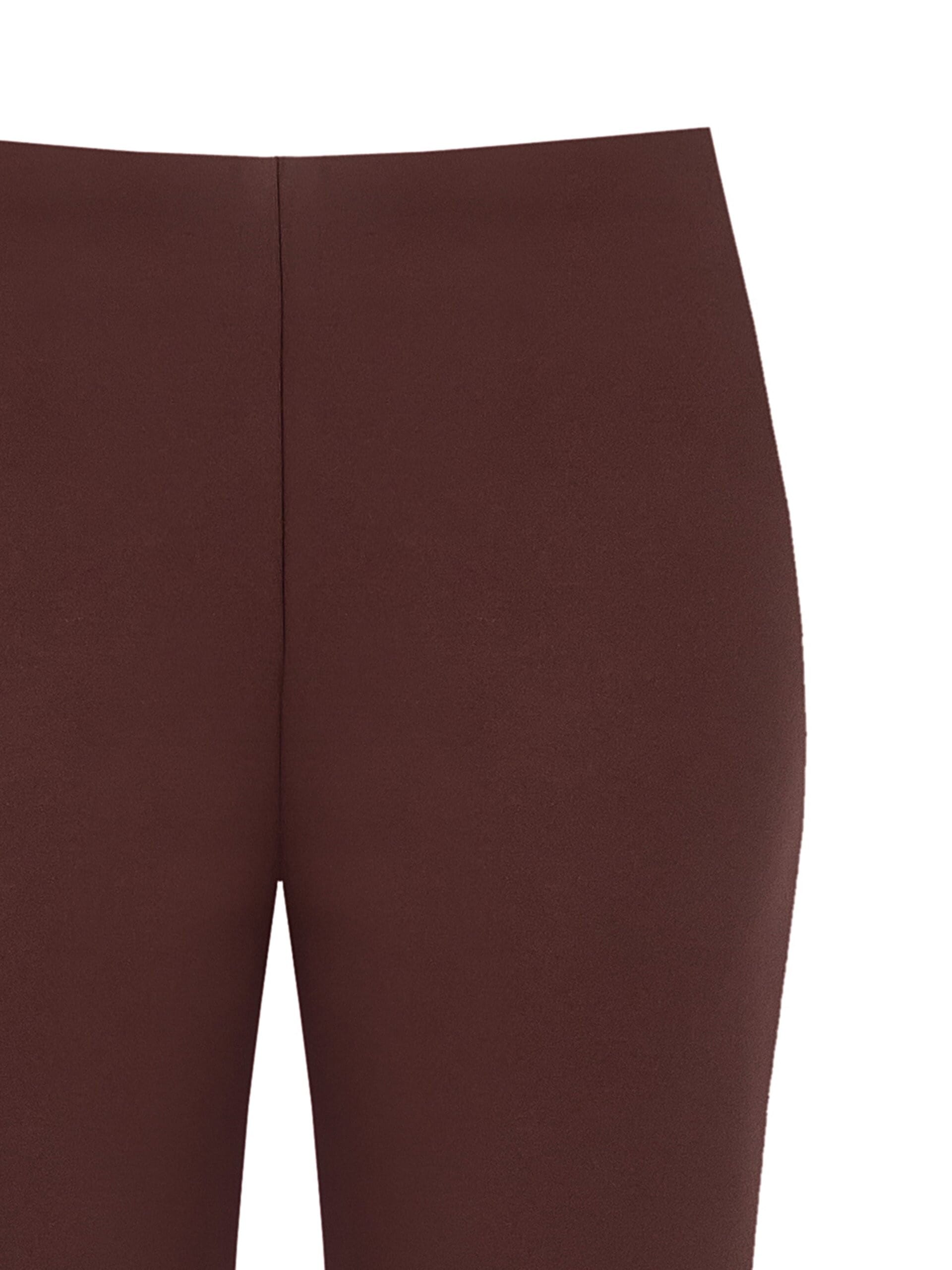 Pantaloni Palazzo In Scuba Crepe Con Zip Laterale Rinascimento