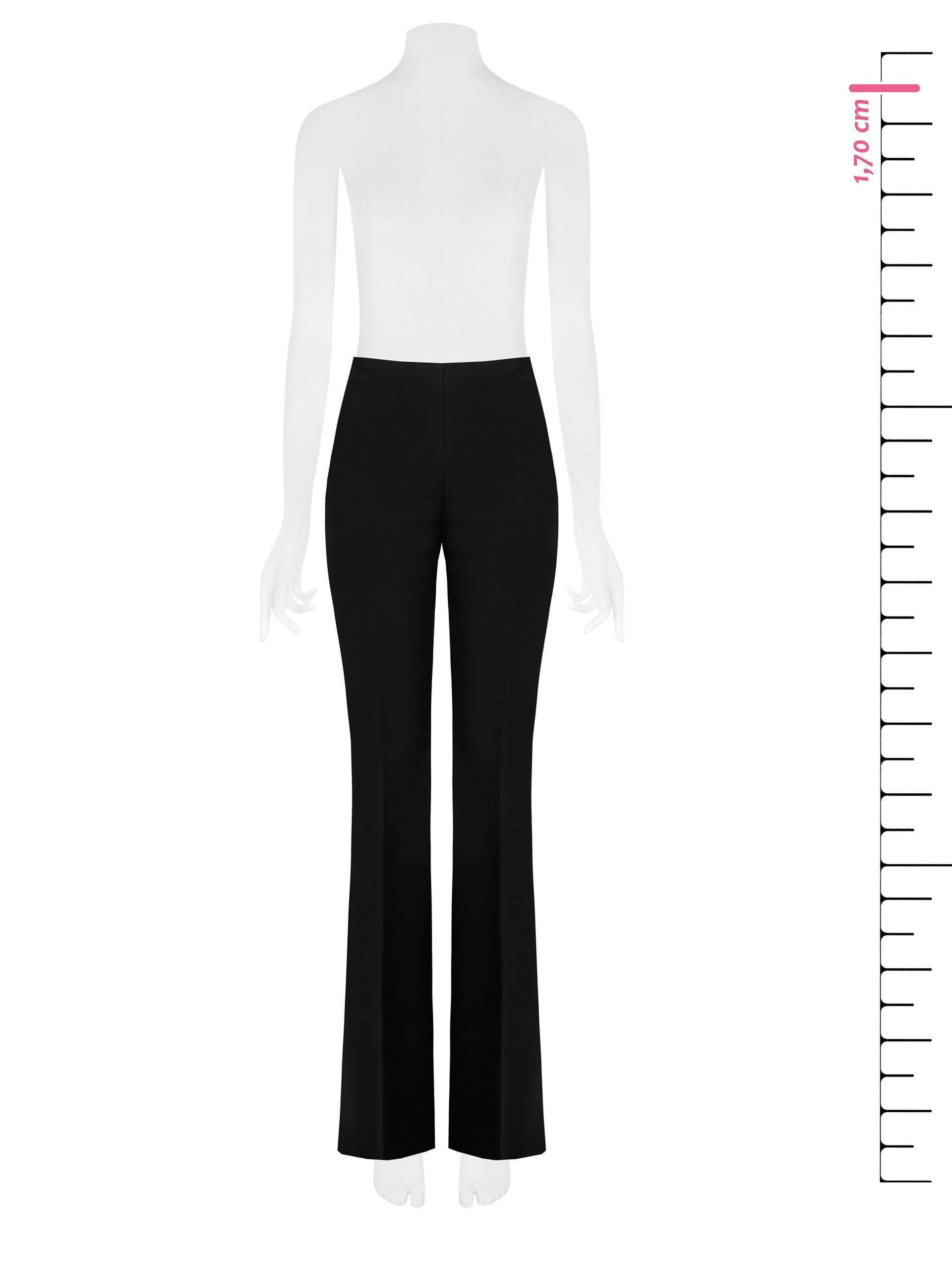 Pantaloni A Zampa In Tessuto Tecnico Con Zip Laterale Rinascimento