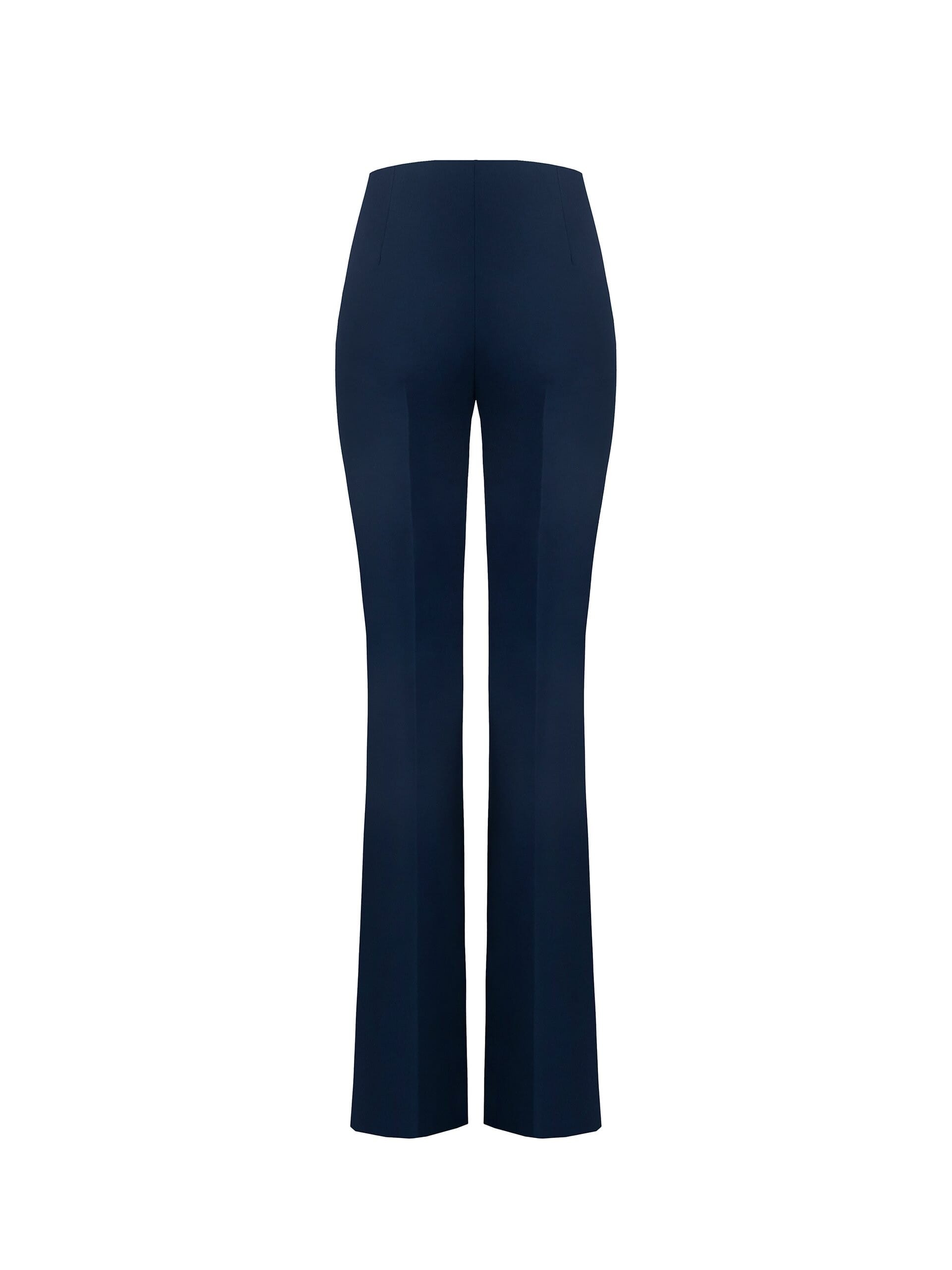 Pantaloni A Zampa In Tessuto Tecnico Con Zip Laterale Rinascimento