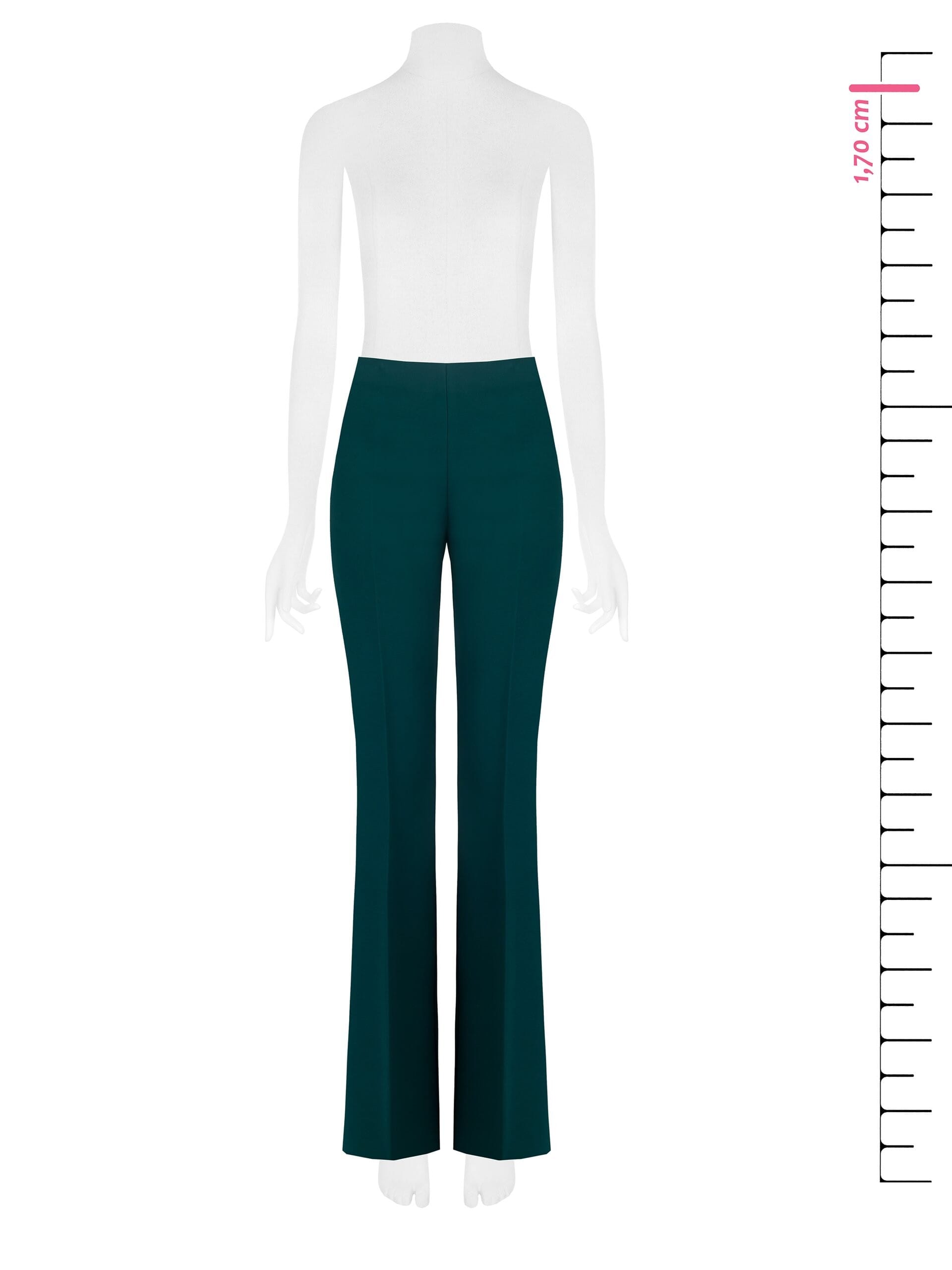 Pantaloni A Zampa In Tessuto Tecnico Con Zip Laterale Rinascimento