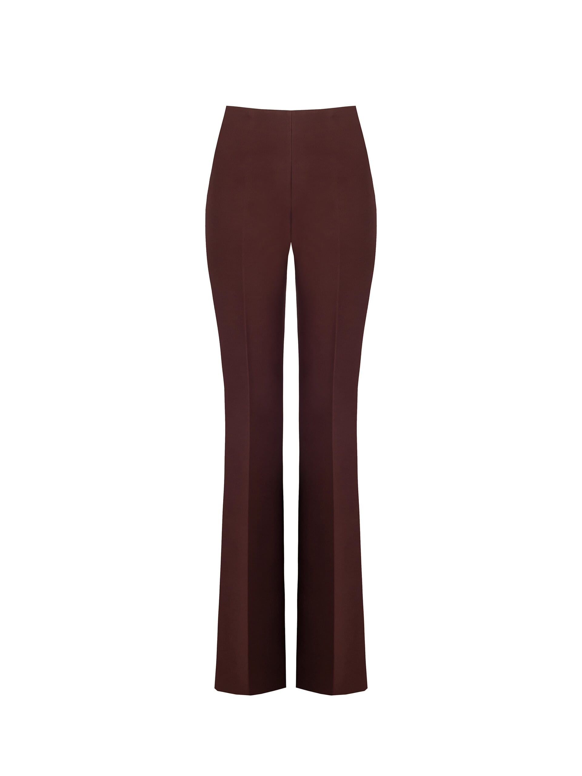 Pantaloni A Zampa In Tessuto Tecnico Con Zip Laterale Rinascimento