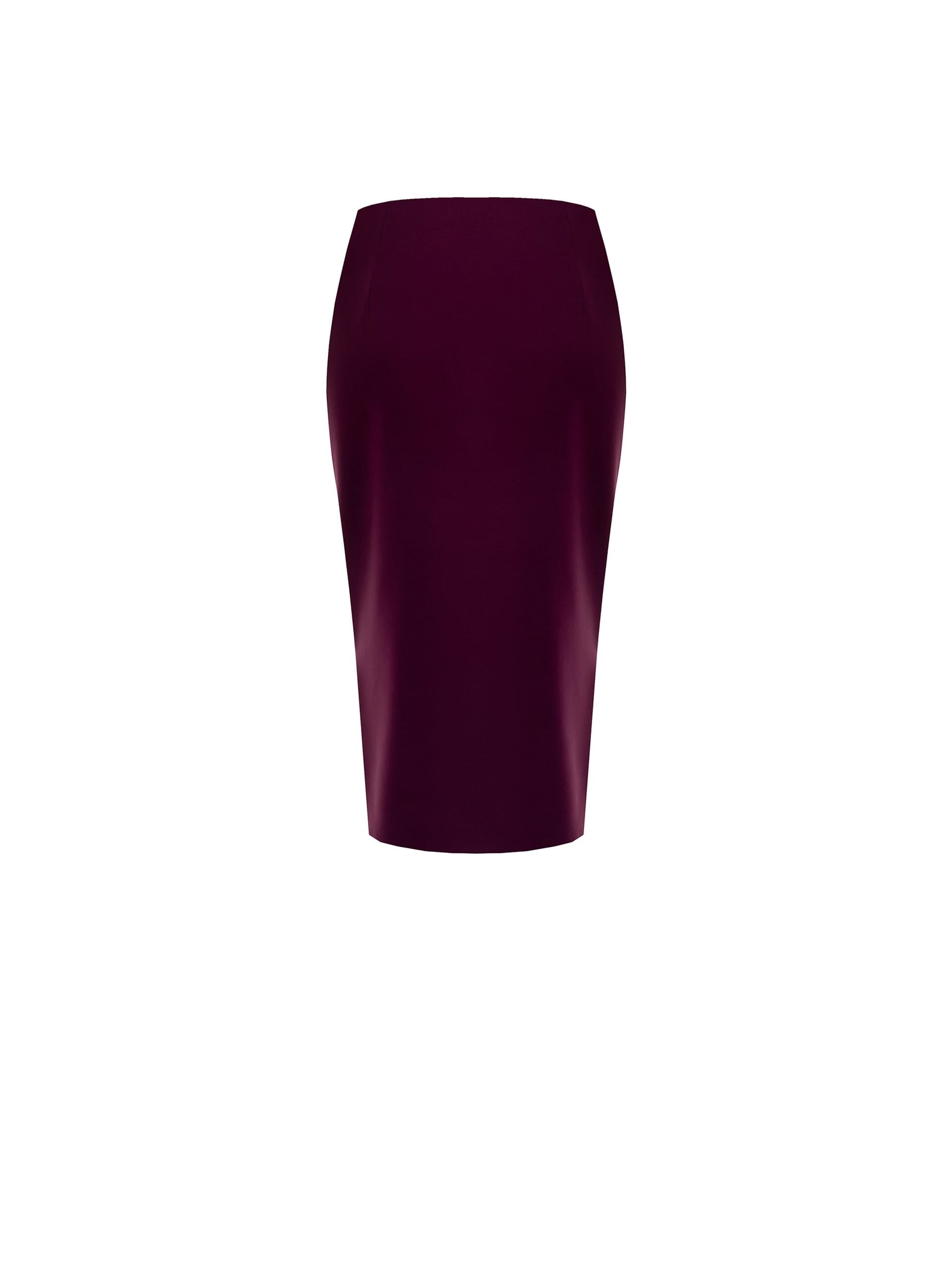 Gonna A Tubino In Tessuto Tecnico Con Spacco E Zip Laterale Rinascimento