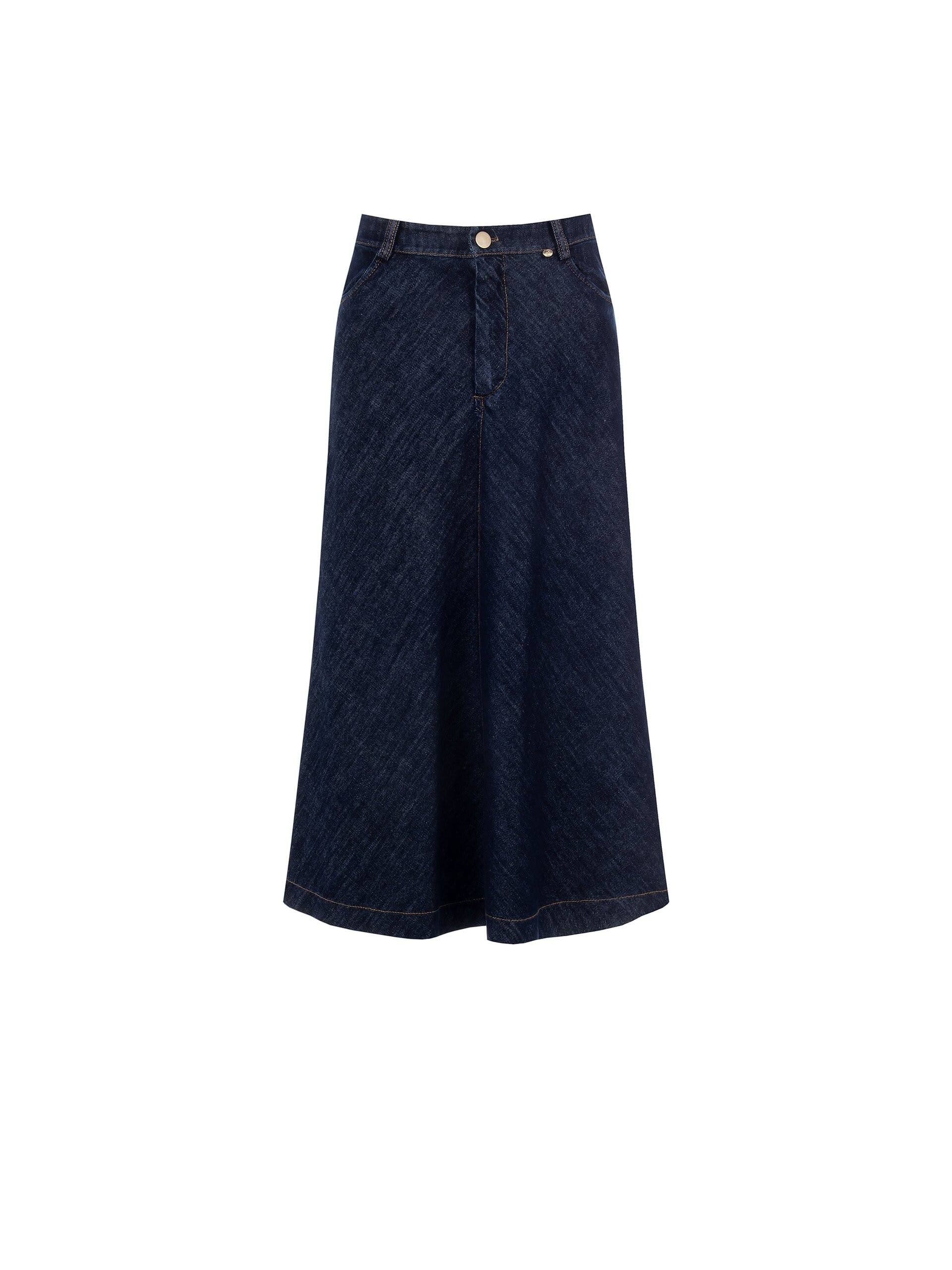 Gonna Svasata In Denim Rinascimento