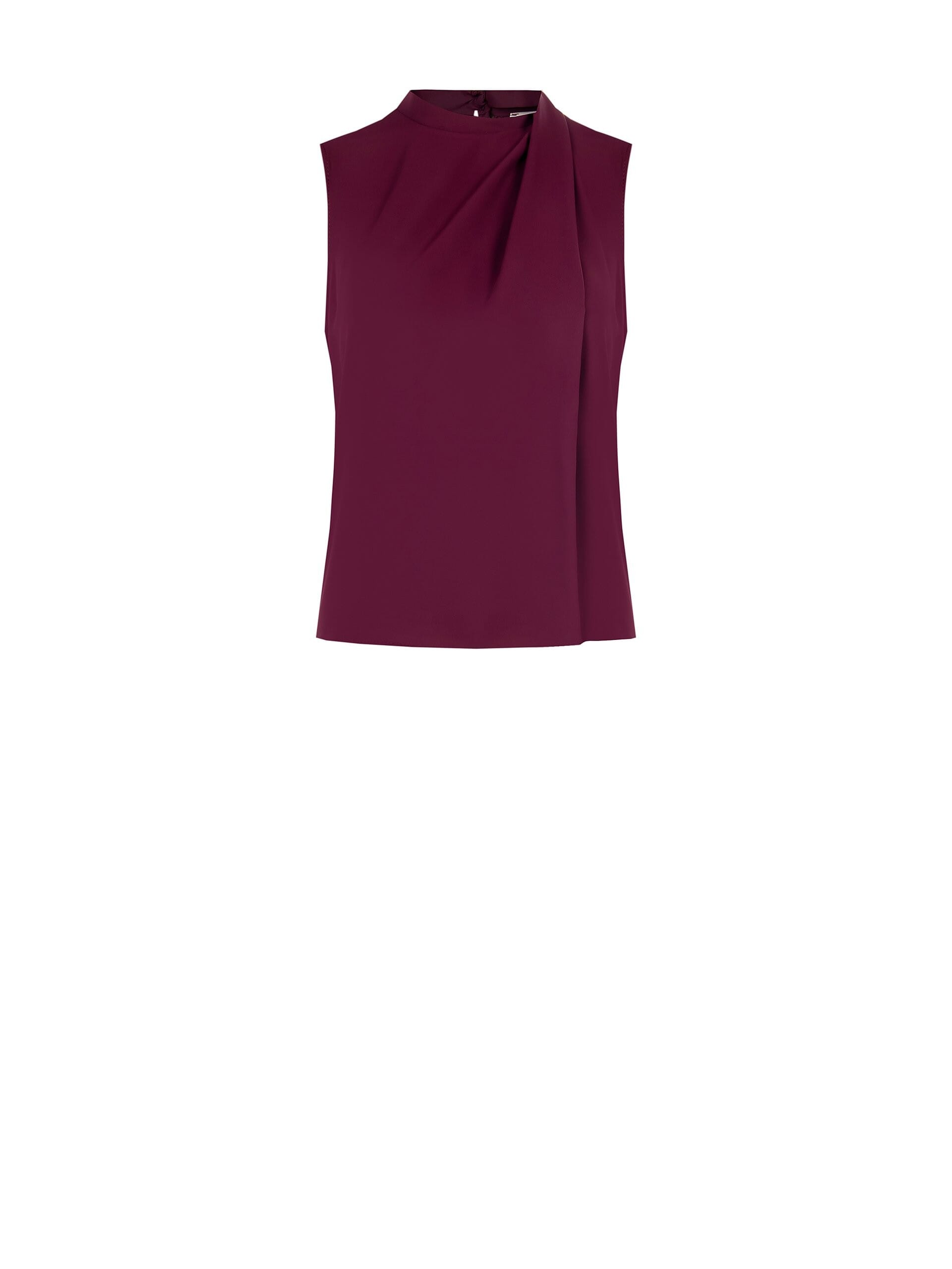 Top Fluido Sfiancato In Raso Con Drappeggio Rinascimento