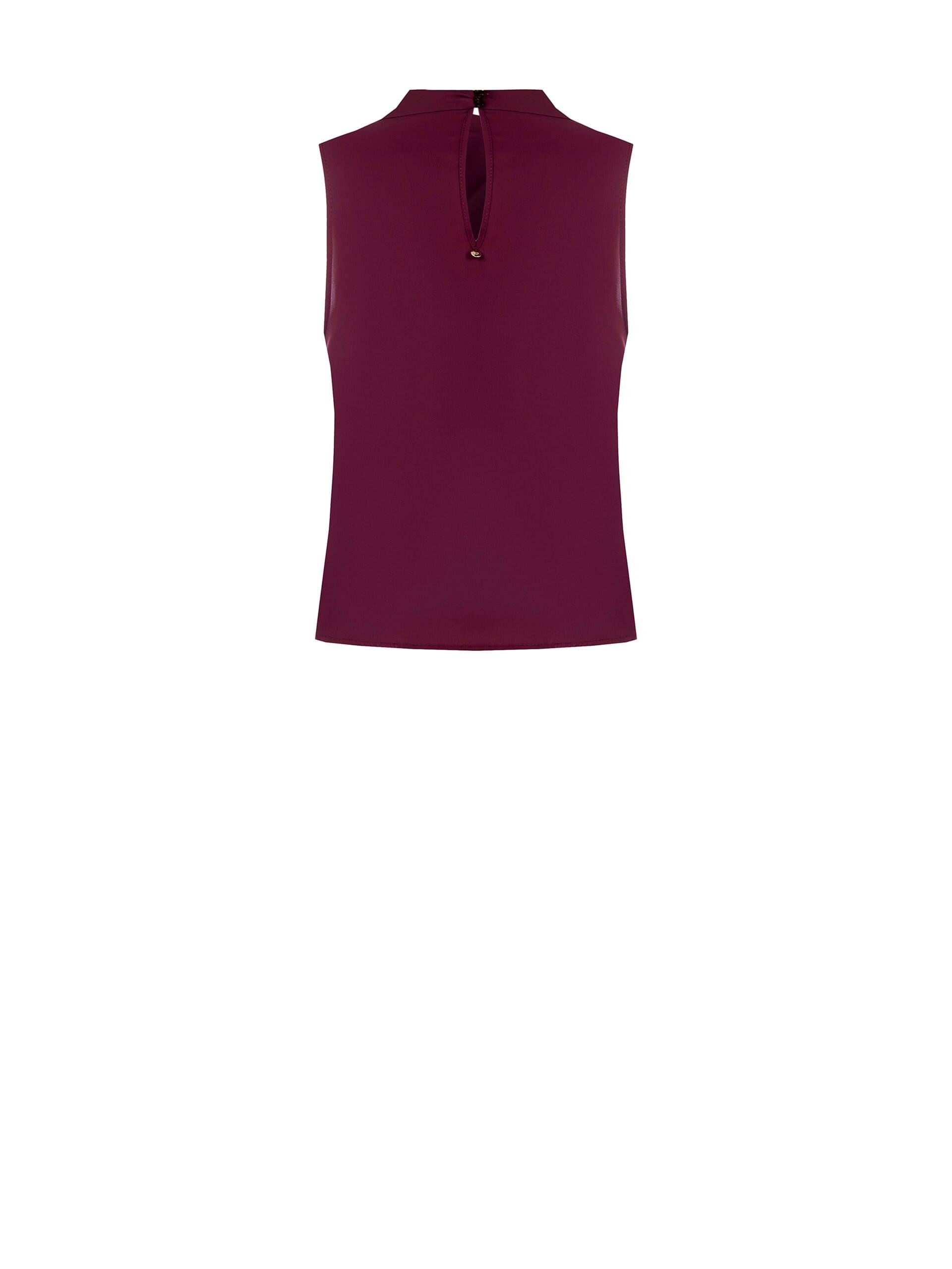 Top Fluido Sfiancato In Raso Con Drappeggio Rinascimento