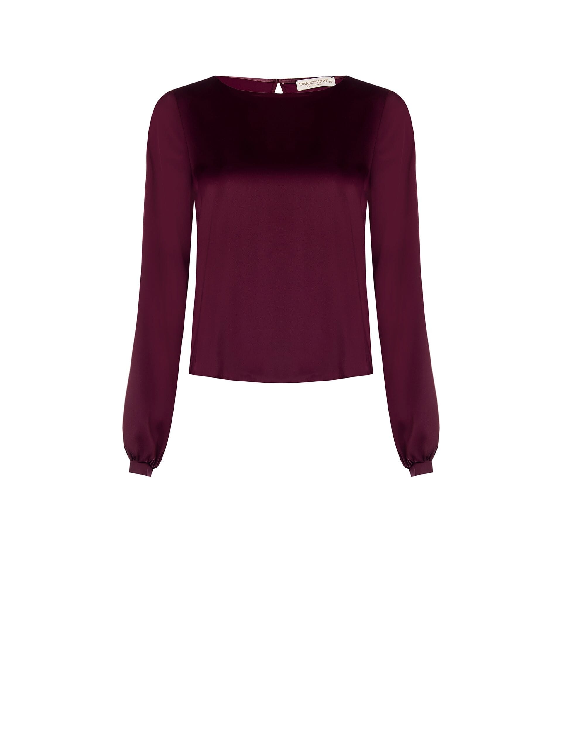 Blusa Ampia E Fluida In Raso Rinascimento