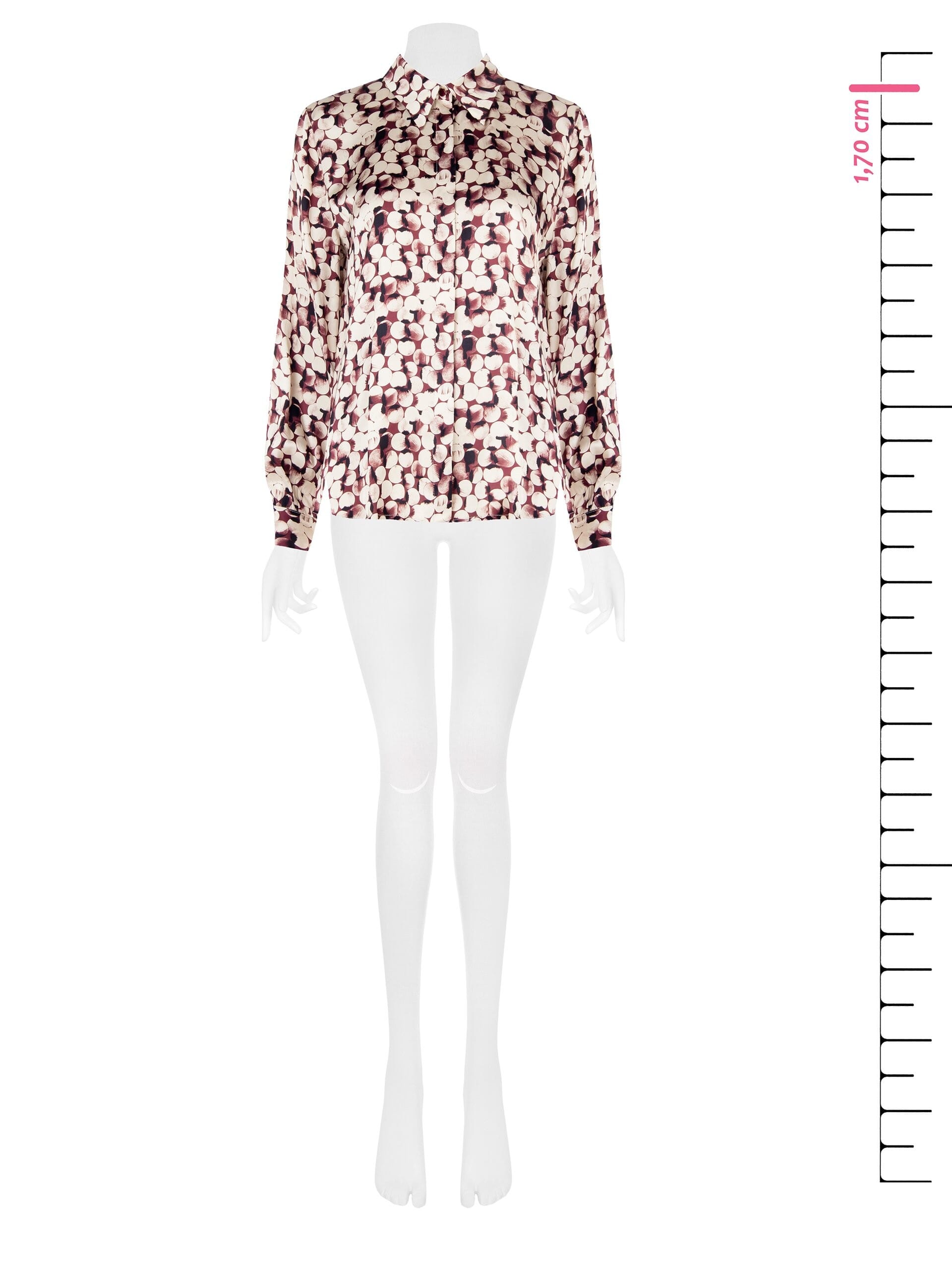 Camicia Ampia In Viscosa Con Bottoni A Scomparsa Rinascimento