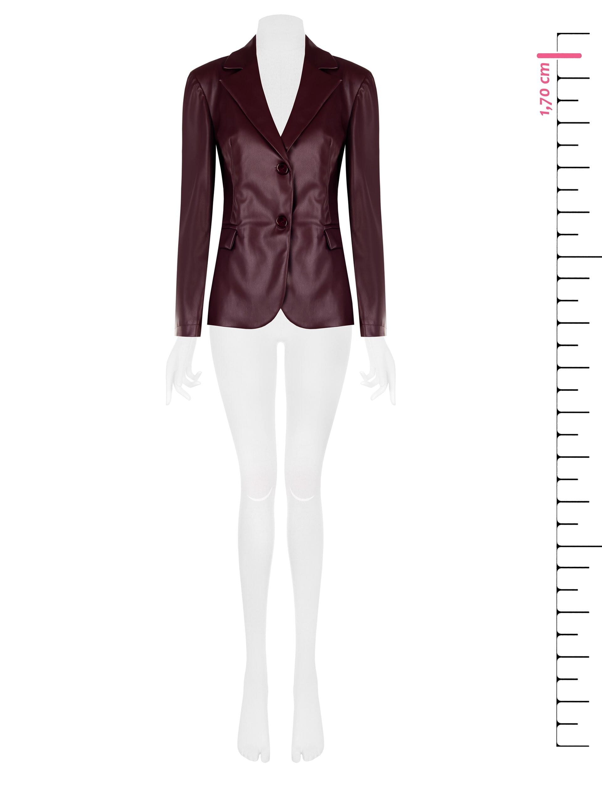 Giacca Blazer In Similpelle Rinascimento