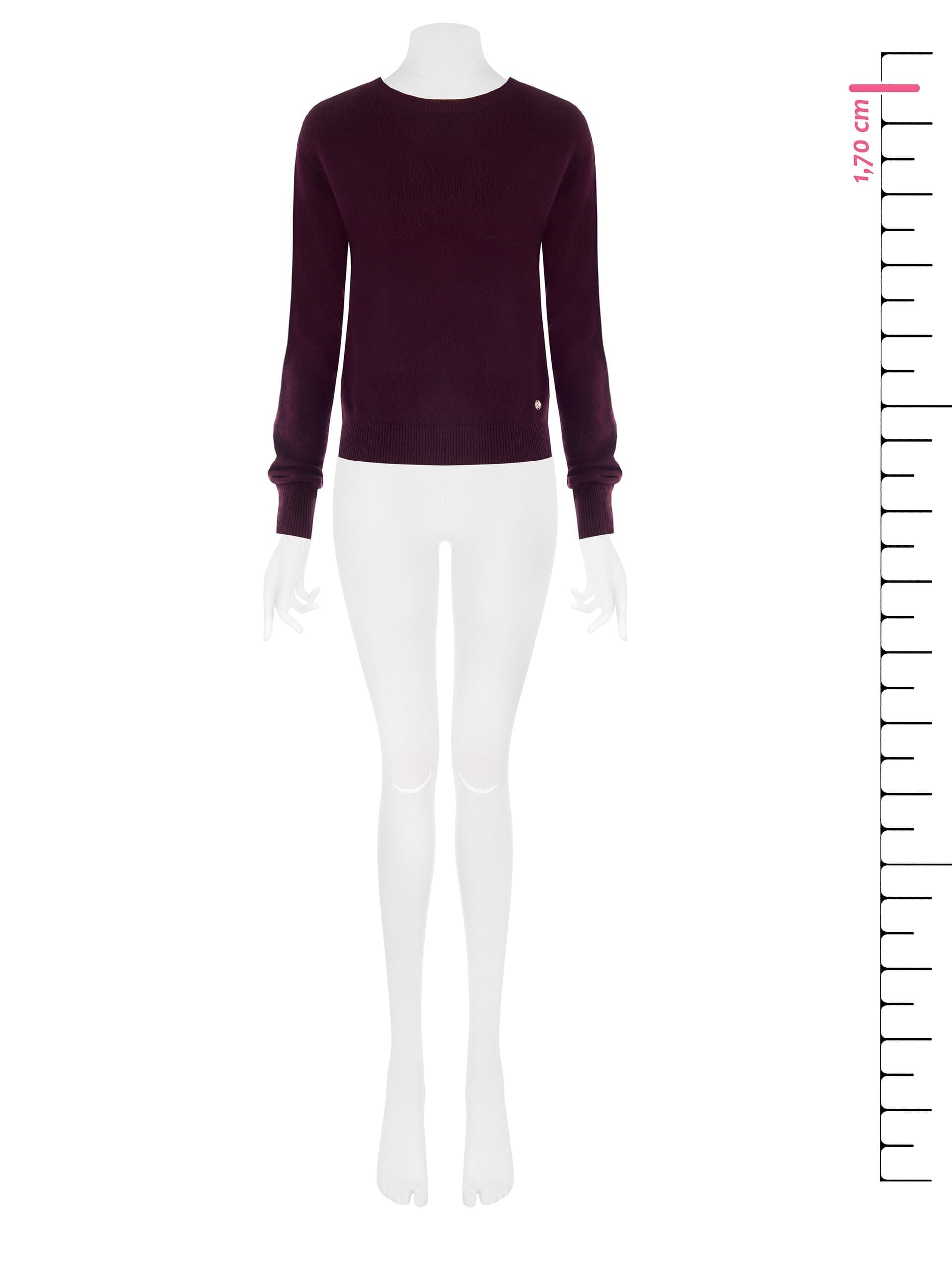 Wool Crew Neck Sweater with RR Logo Tag Rinascimento