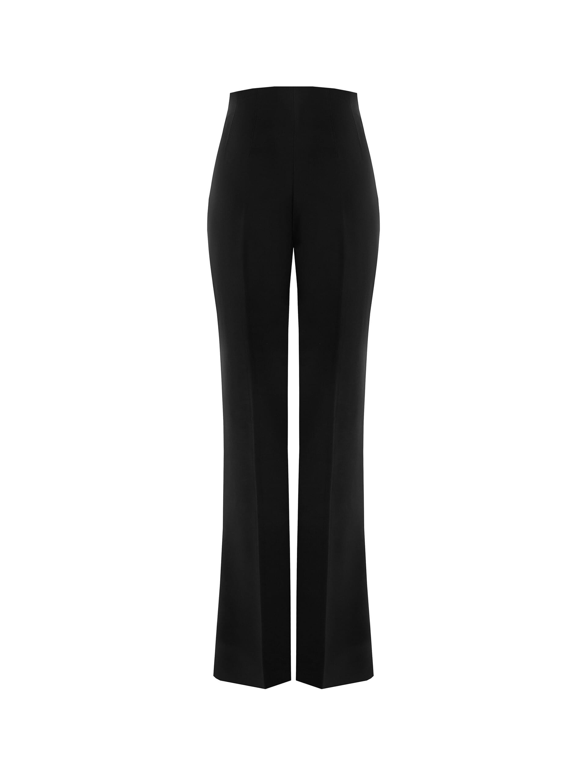 Pantaloni A Zampa A Vita Alta In Tessuto Tecnico Rinascimento