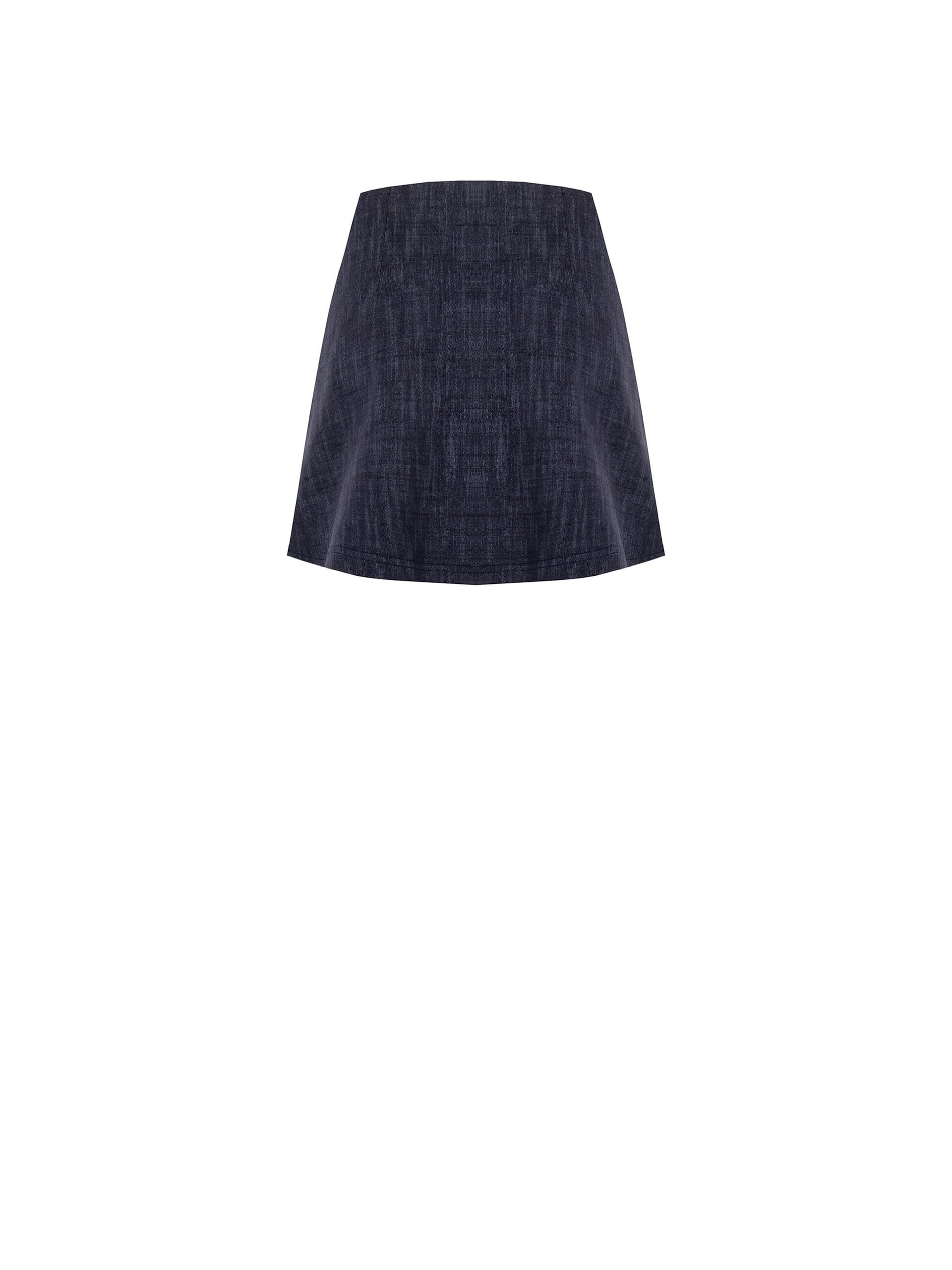 Minigonna A Trapezio Plissettata In Punto Milano Rinascimento