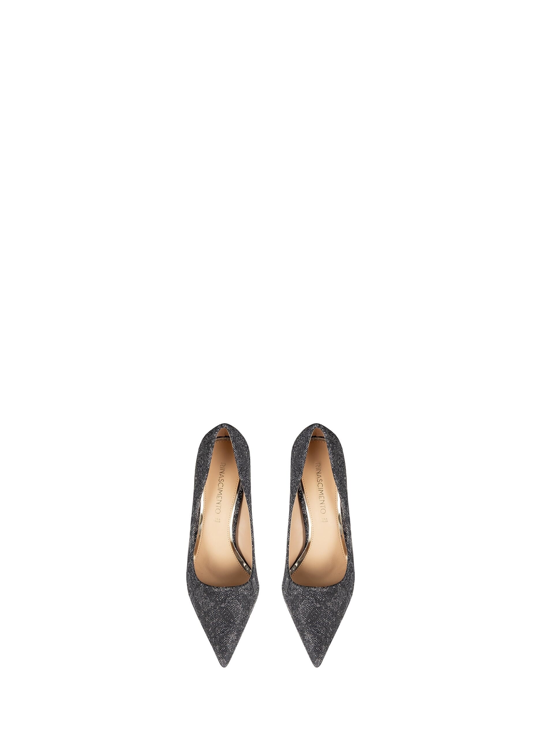 Décolleté Glitter Con Pattern Logo RR Rinascimento