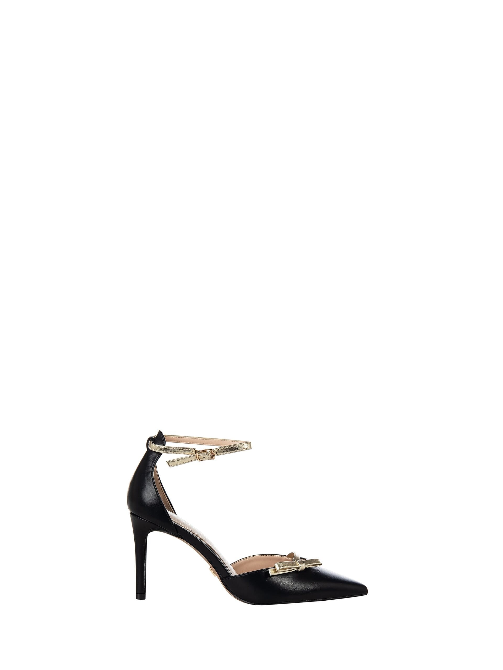 Décolleté Con Fiocchetto E Cinturino Metallizzati Rinascimento