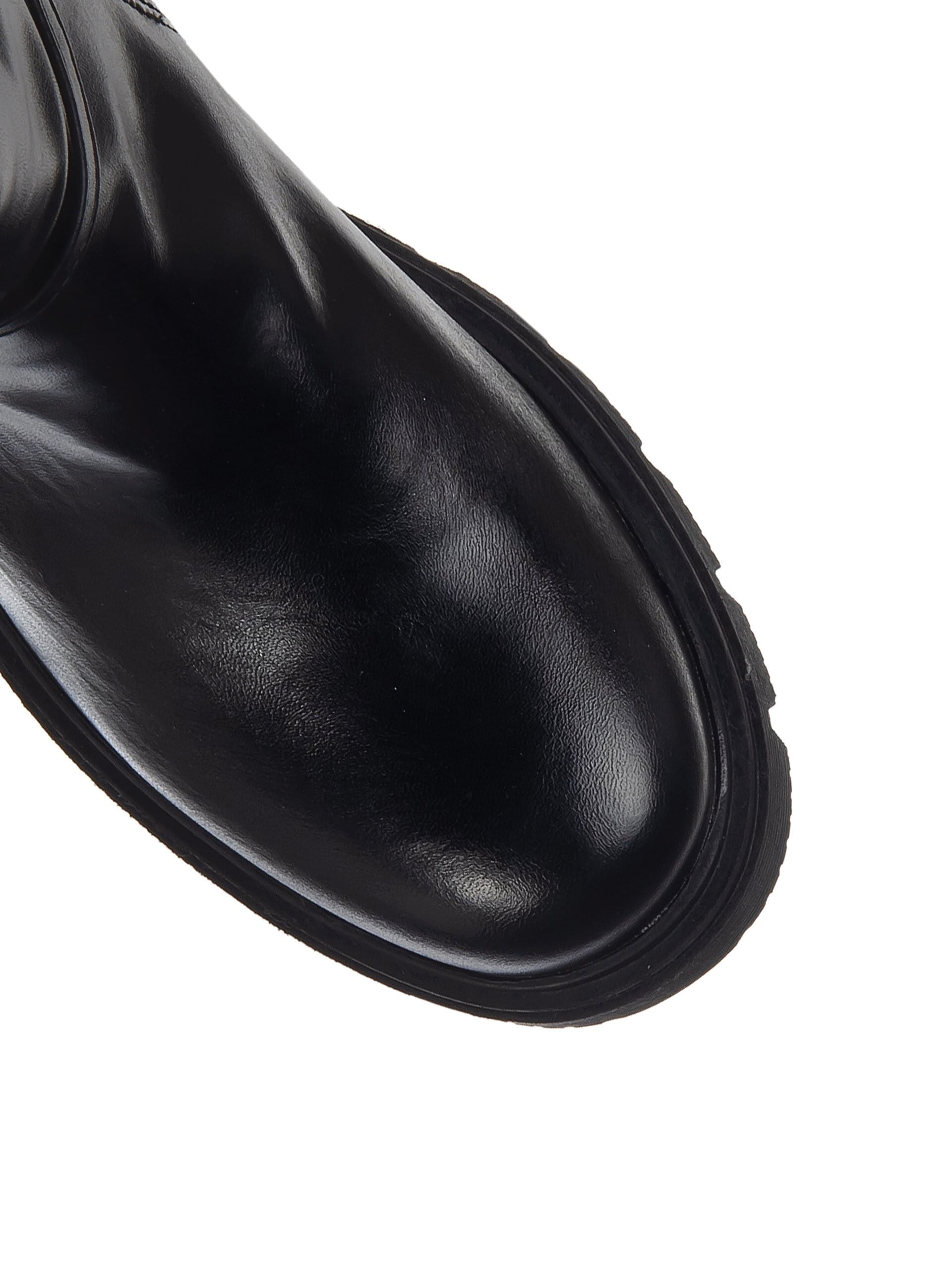 Stivali Chunky Con Cinturino Incrociato E Targhetta Logo RR Rinascimento