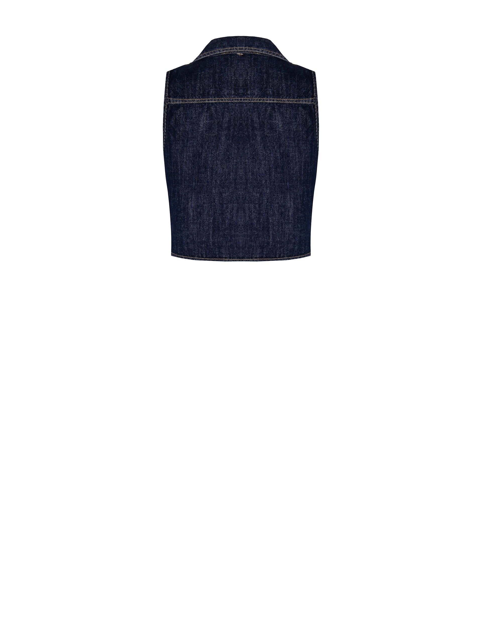 Gilet large en denim Rinascimento