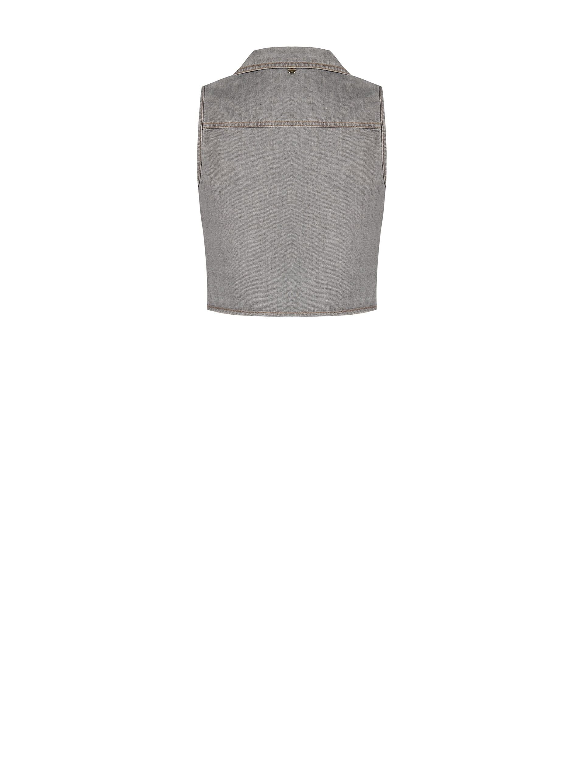 Gilet large en denim Rinascimento