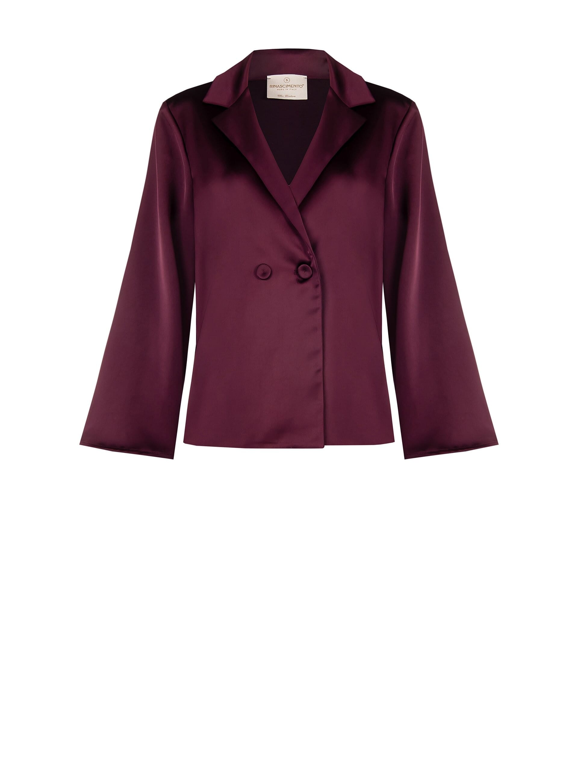 Rinascimento - Blazer sans bretelles en satin sur veste