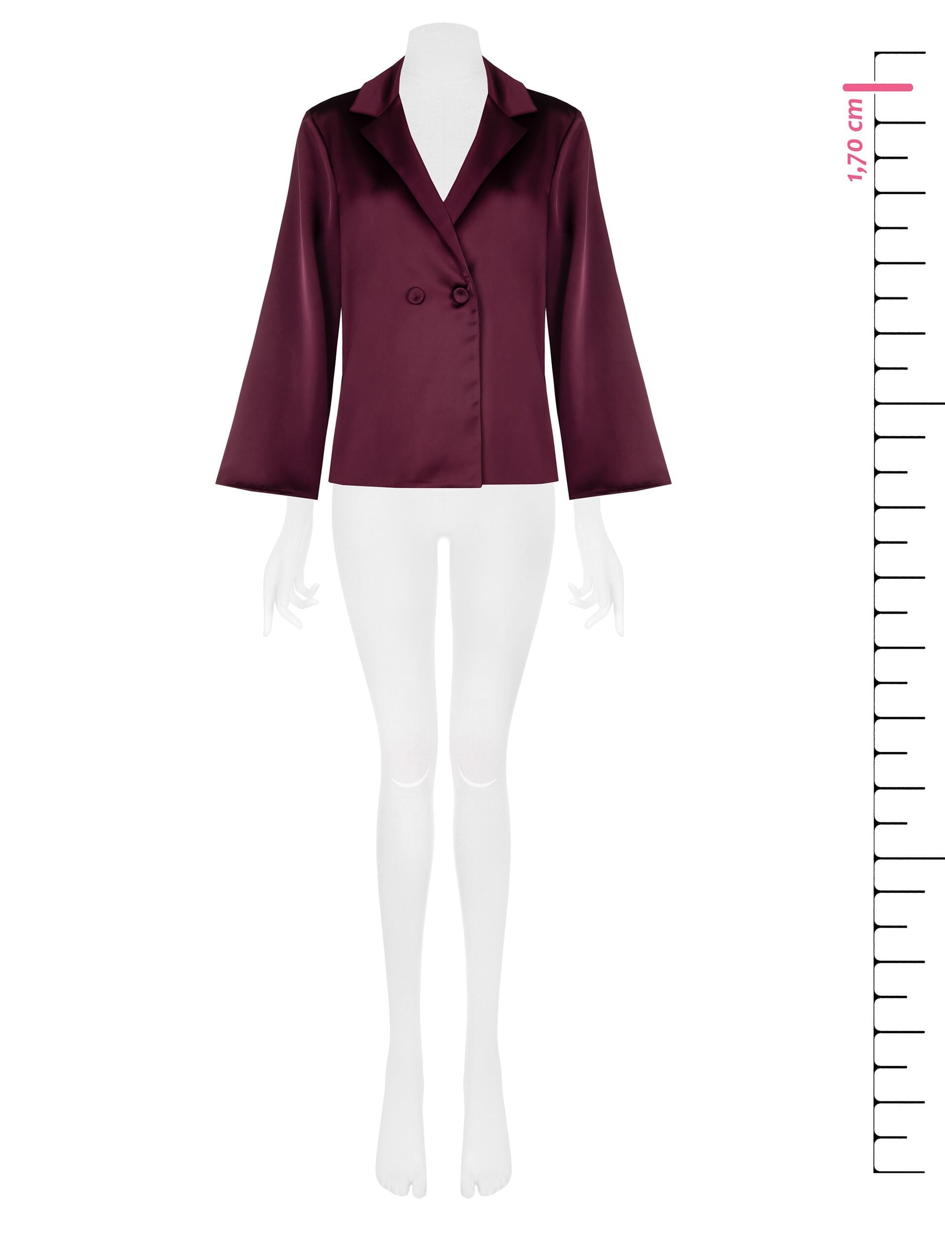 Rinascimento - Blazer sans bretelles en satin sur veste