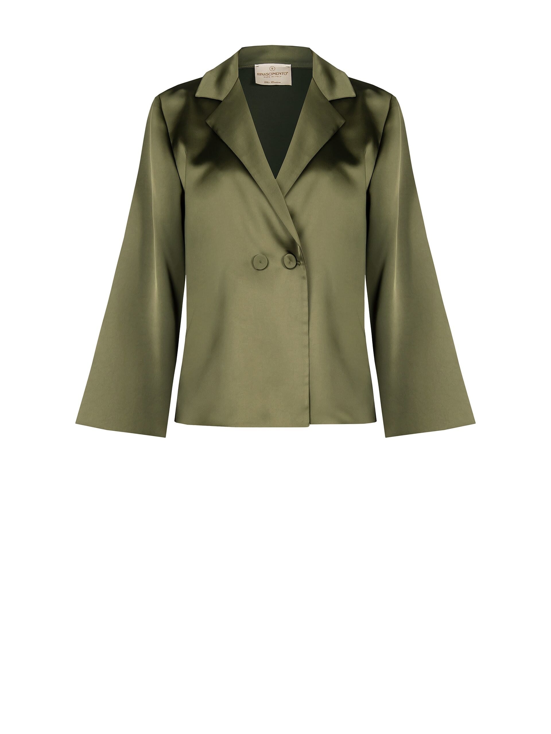 Rinascimento - Blazer sans bretelles en satin sur veste