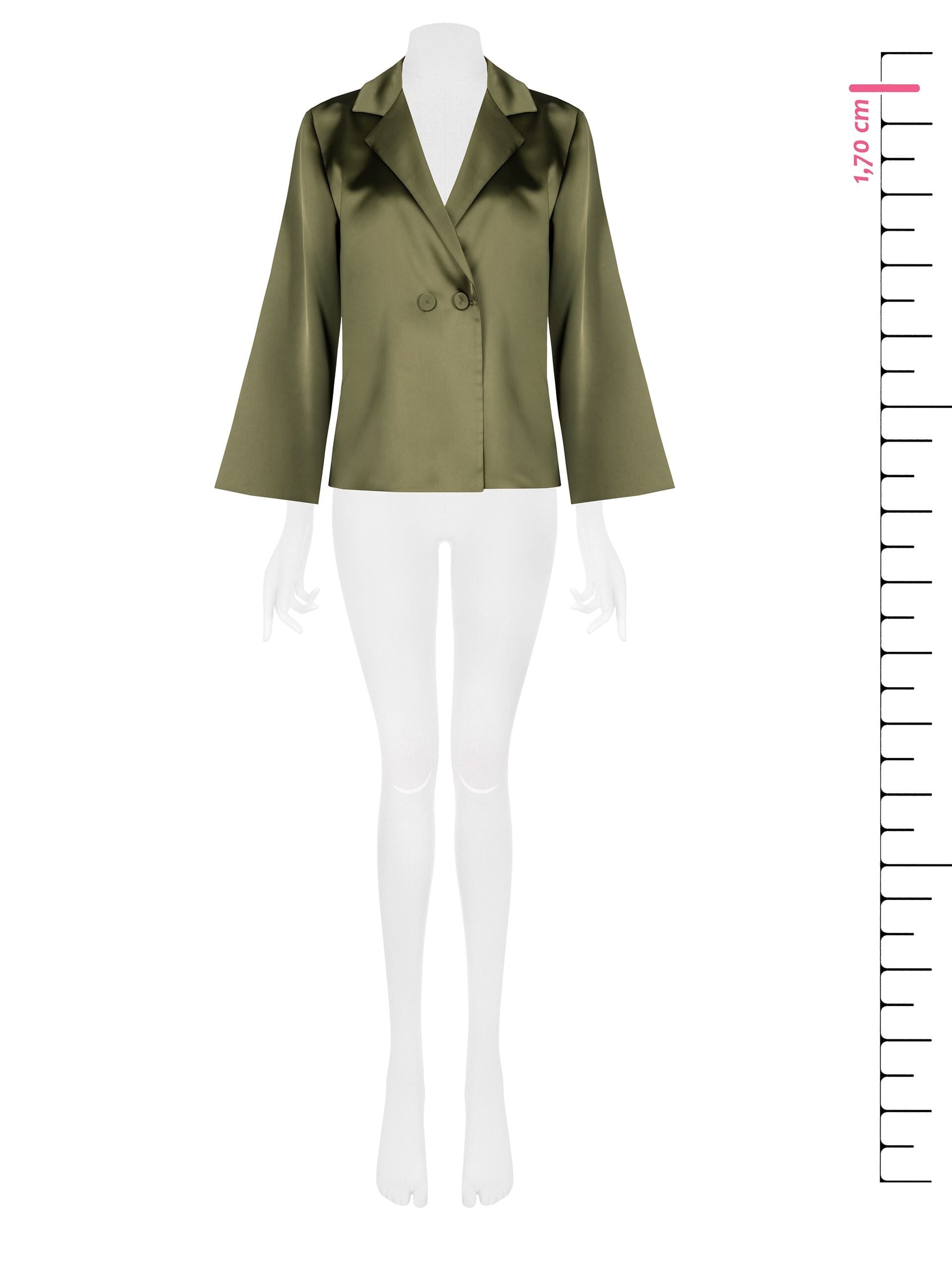 Rinascimento - Blazer sans bretelles en satin sur veste