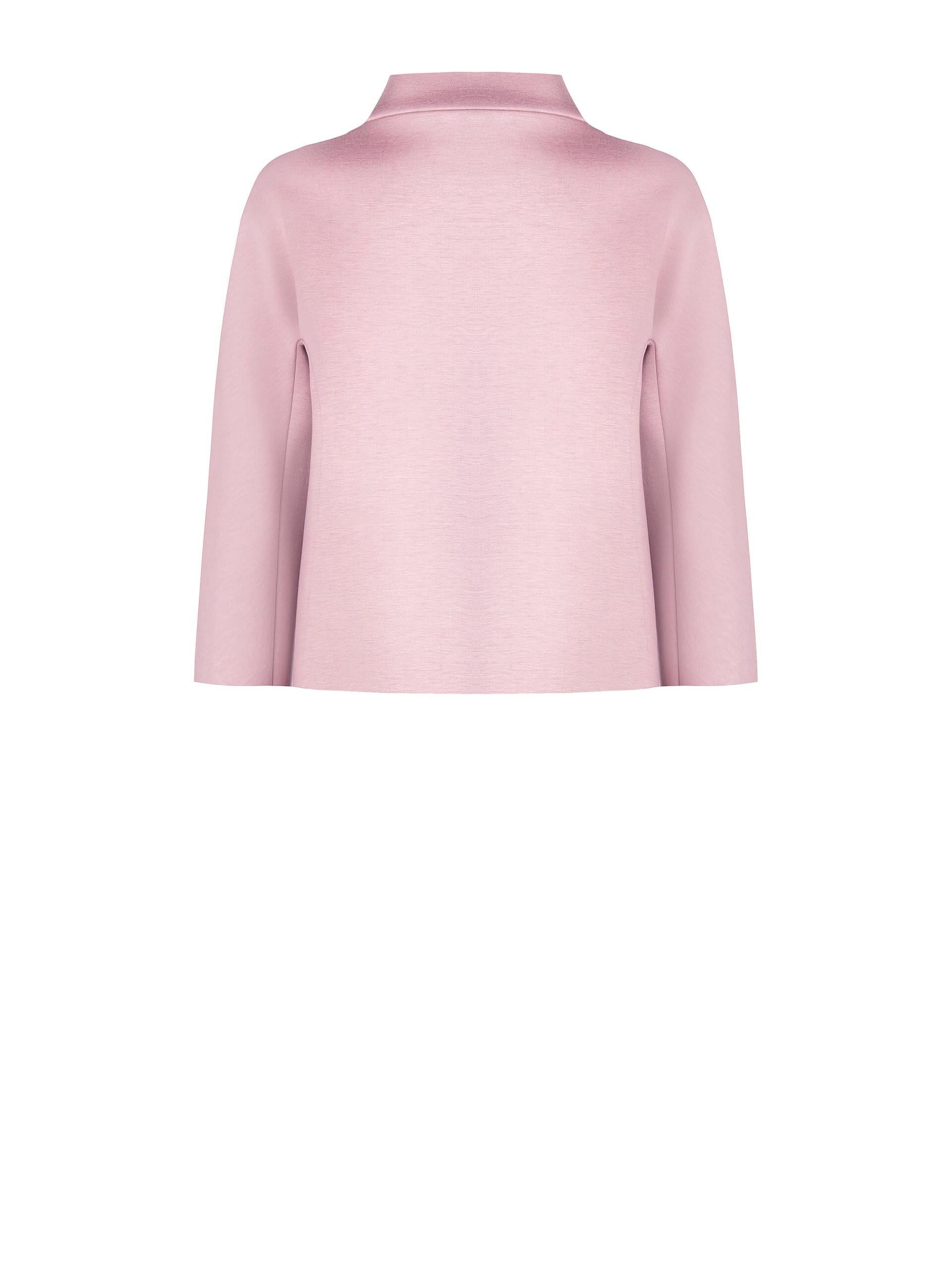 Cappotto Corto Over Effetto Mantella In Neoprene Rinascimento