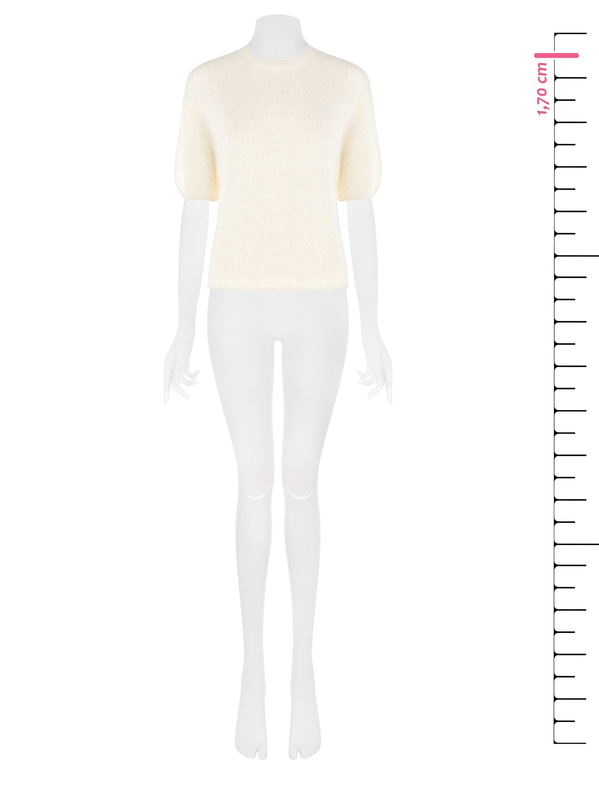 Pull poilu avec un fil de Lurex Rinascimento