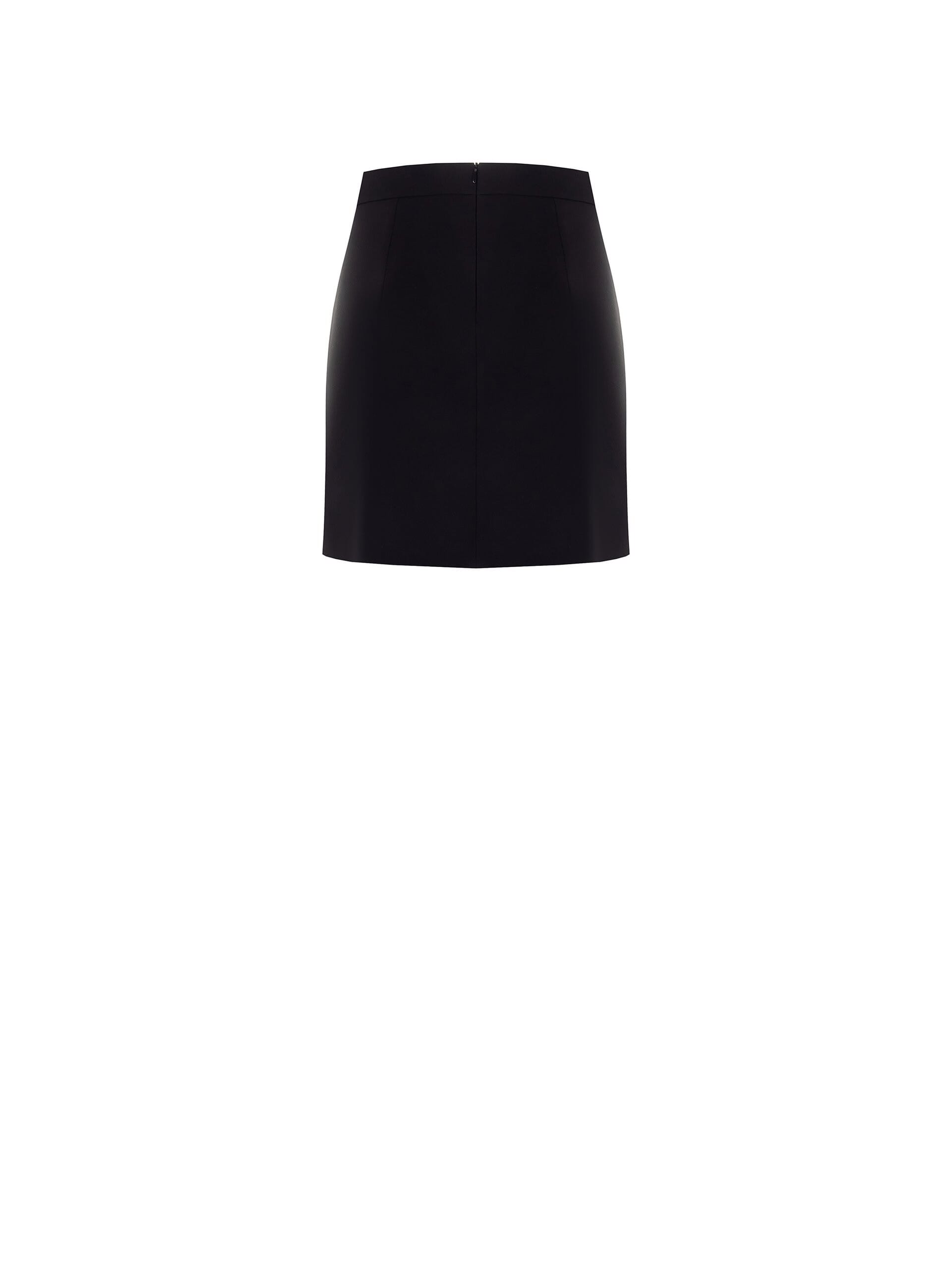 Tissu technique Minijupe A-line avec détails en strass et paillettes Rinascimento