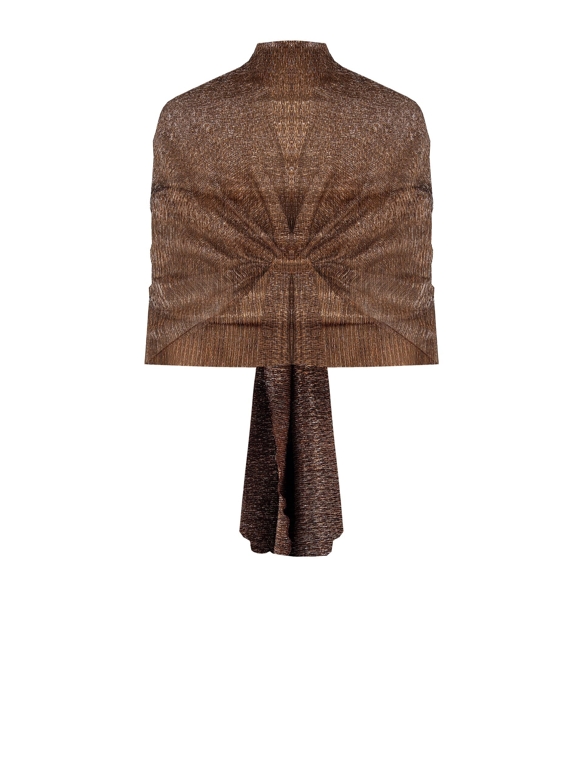 Étole en tulle plissé avec finition Lurex Rinascimento