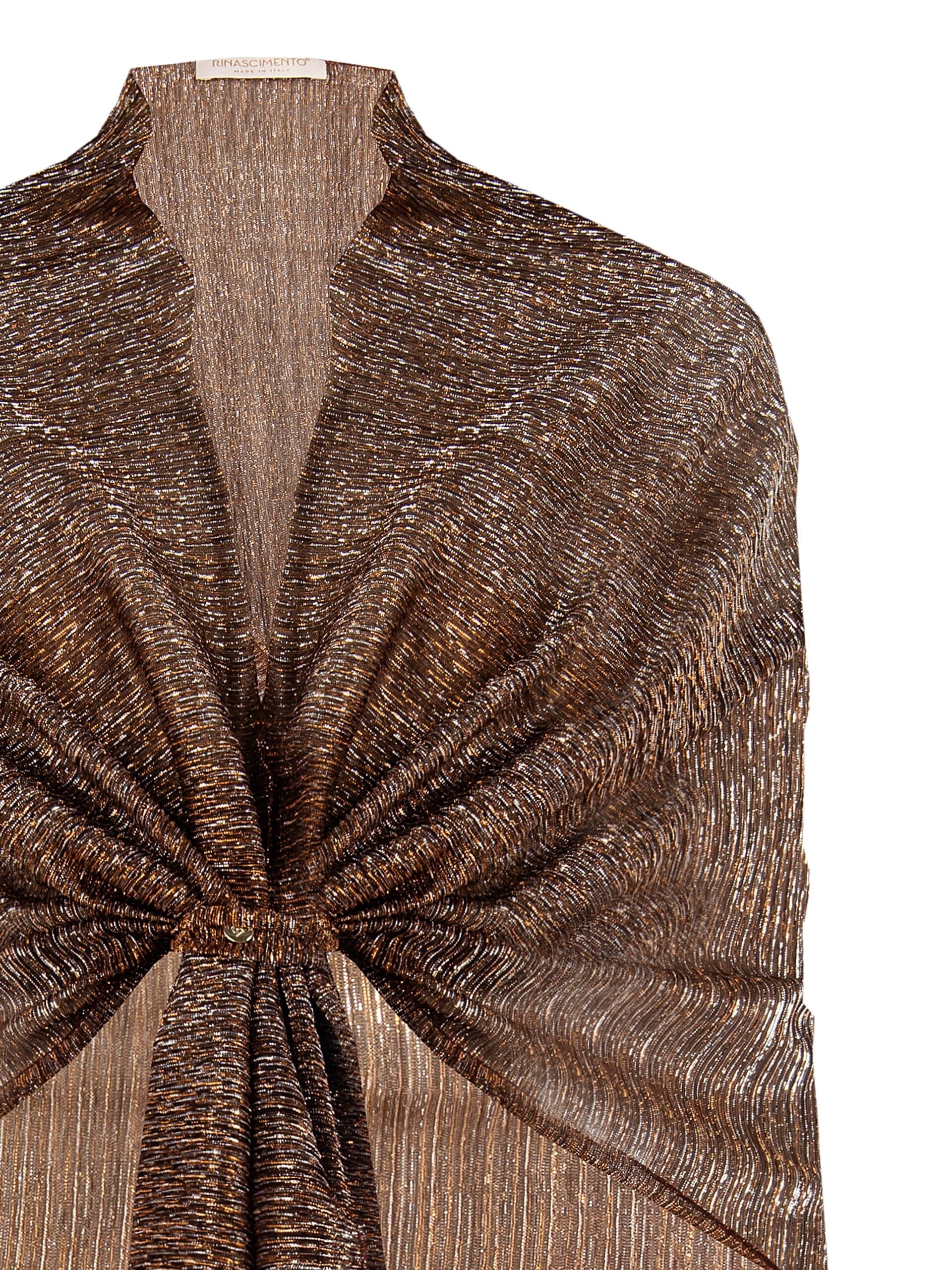 Étole en tulle plissé avec finition Lurex Rinascimento