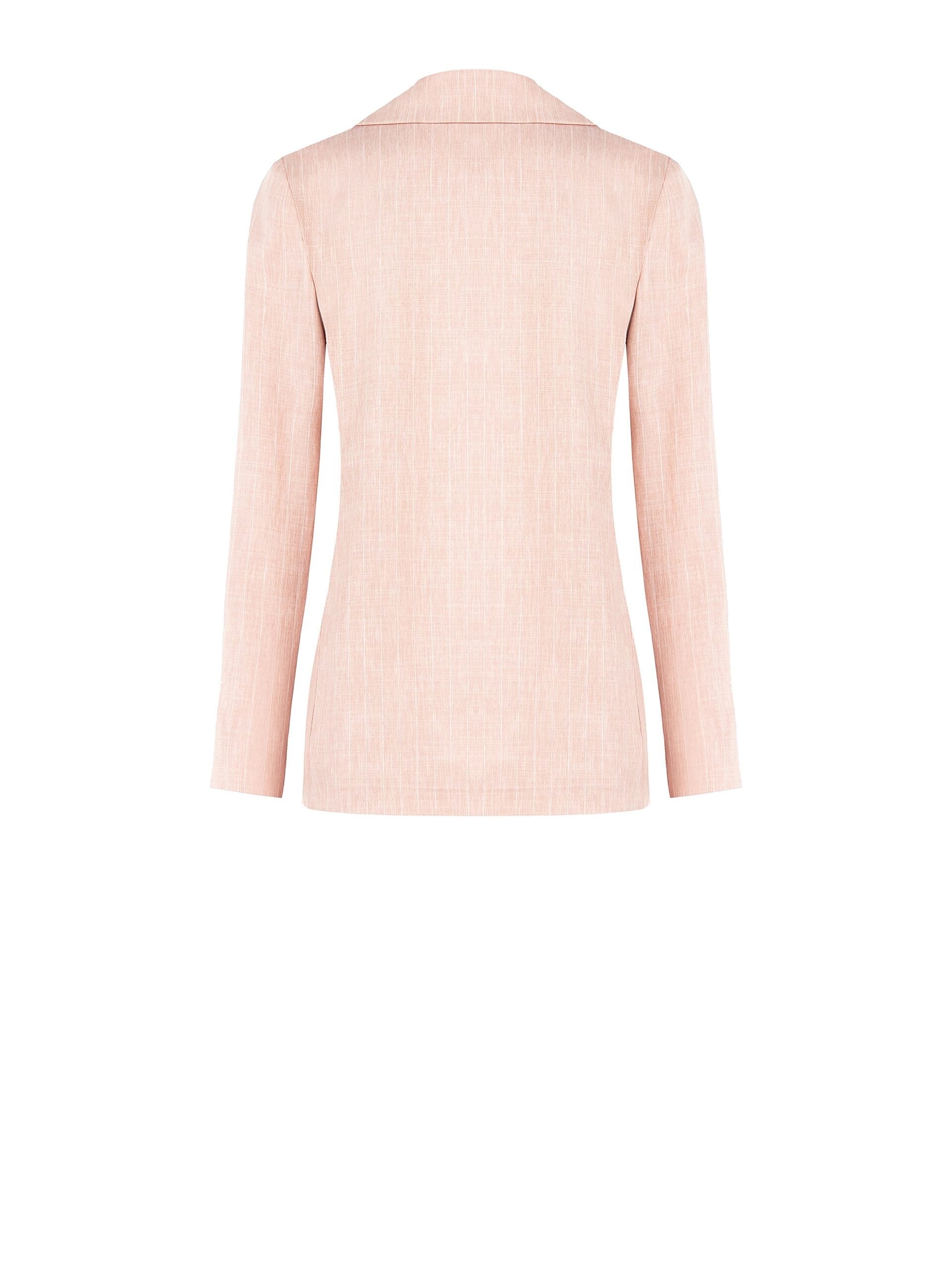 Rinascimento Pinstripe Denim Effect Blazer Jacket