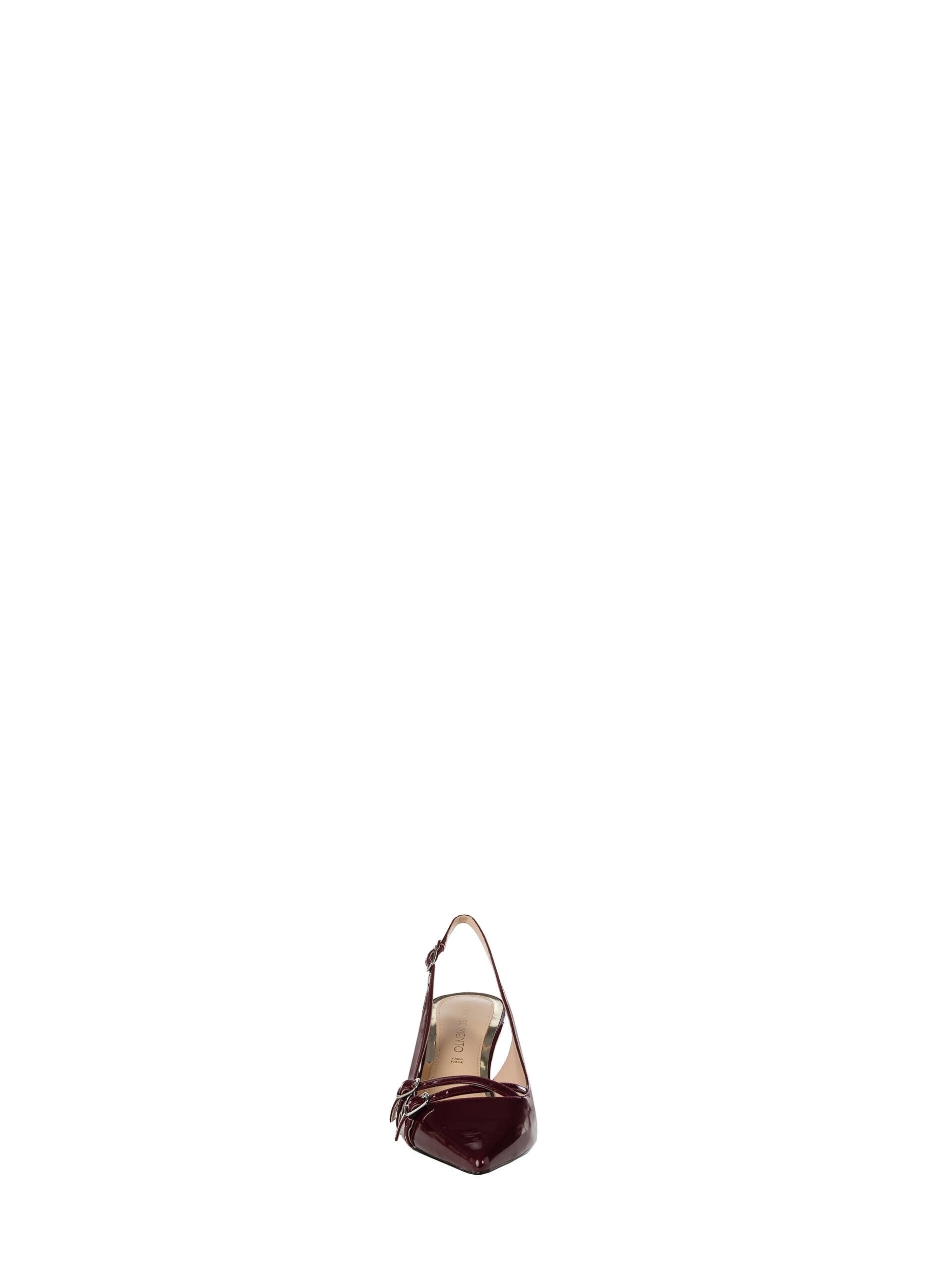 Patent Leather Slingback Décolleté With Cross Strap Rinascimento