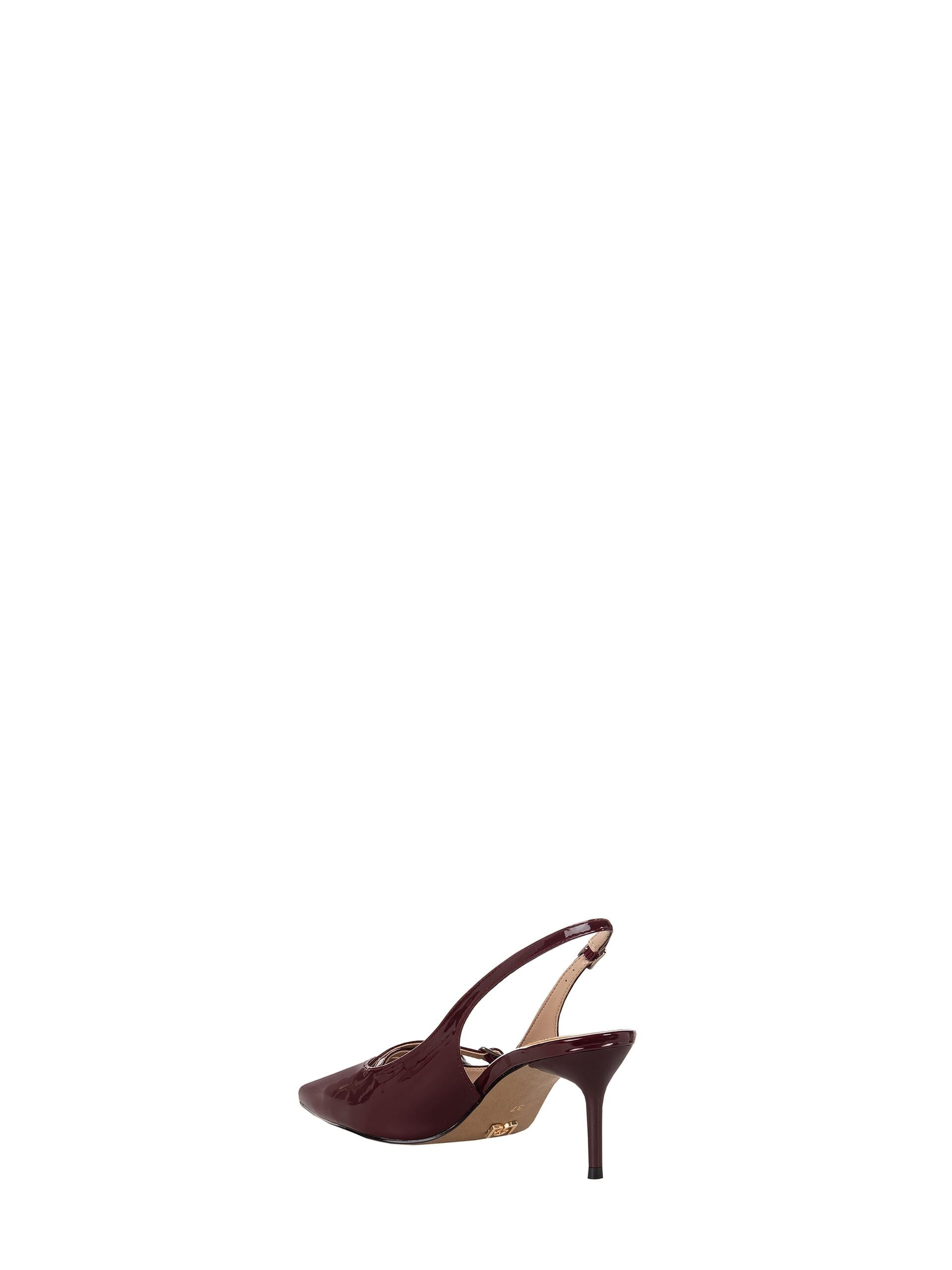 Patent Leather Slingback Décolleté With Cross Strap Rinascimento