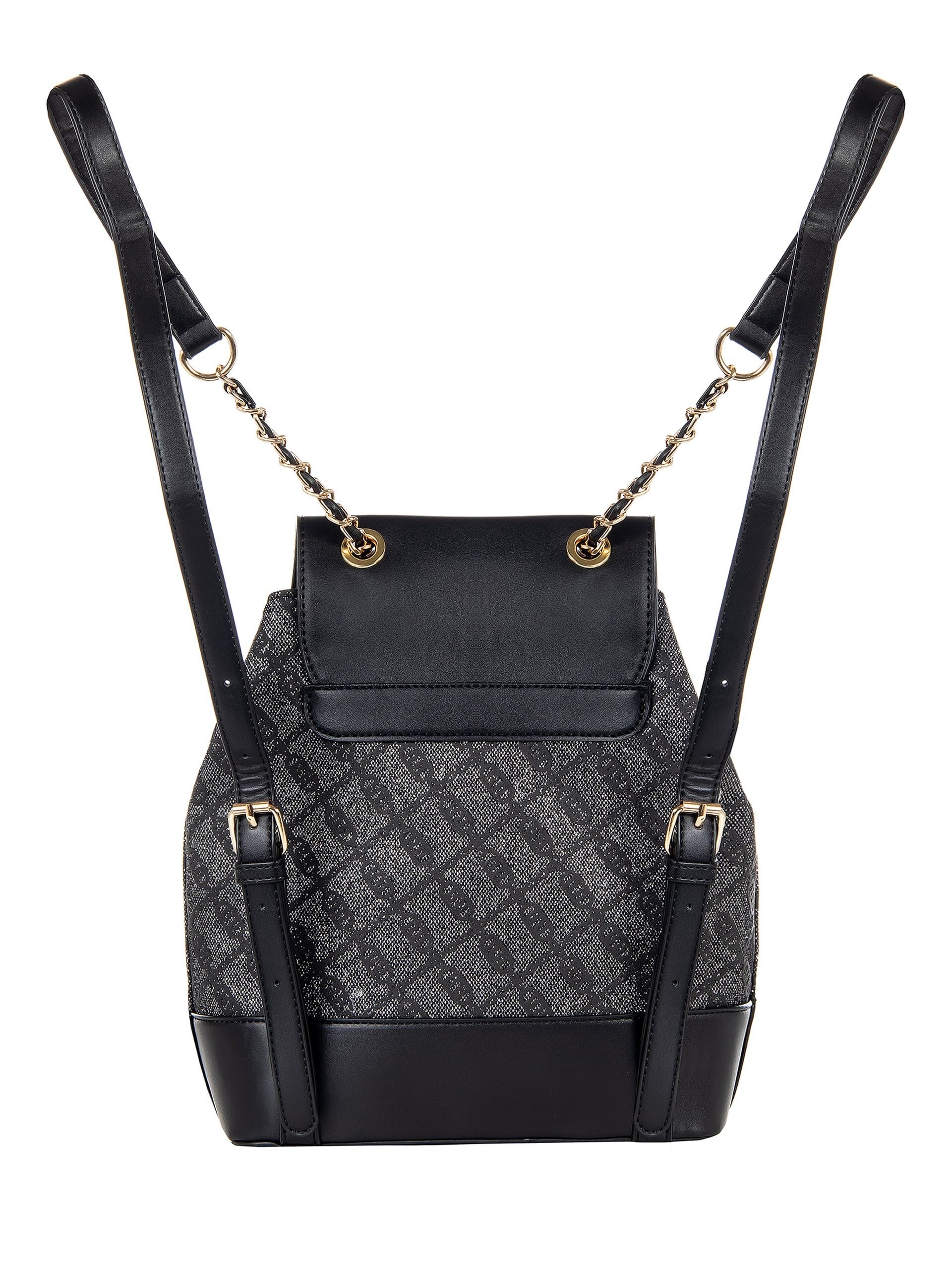 Zaino In Tela Con Glitter E Pattern Logo RR Rinascimento