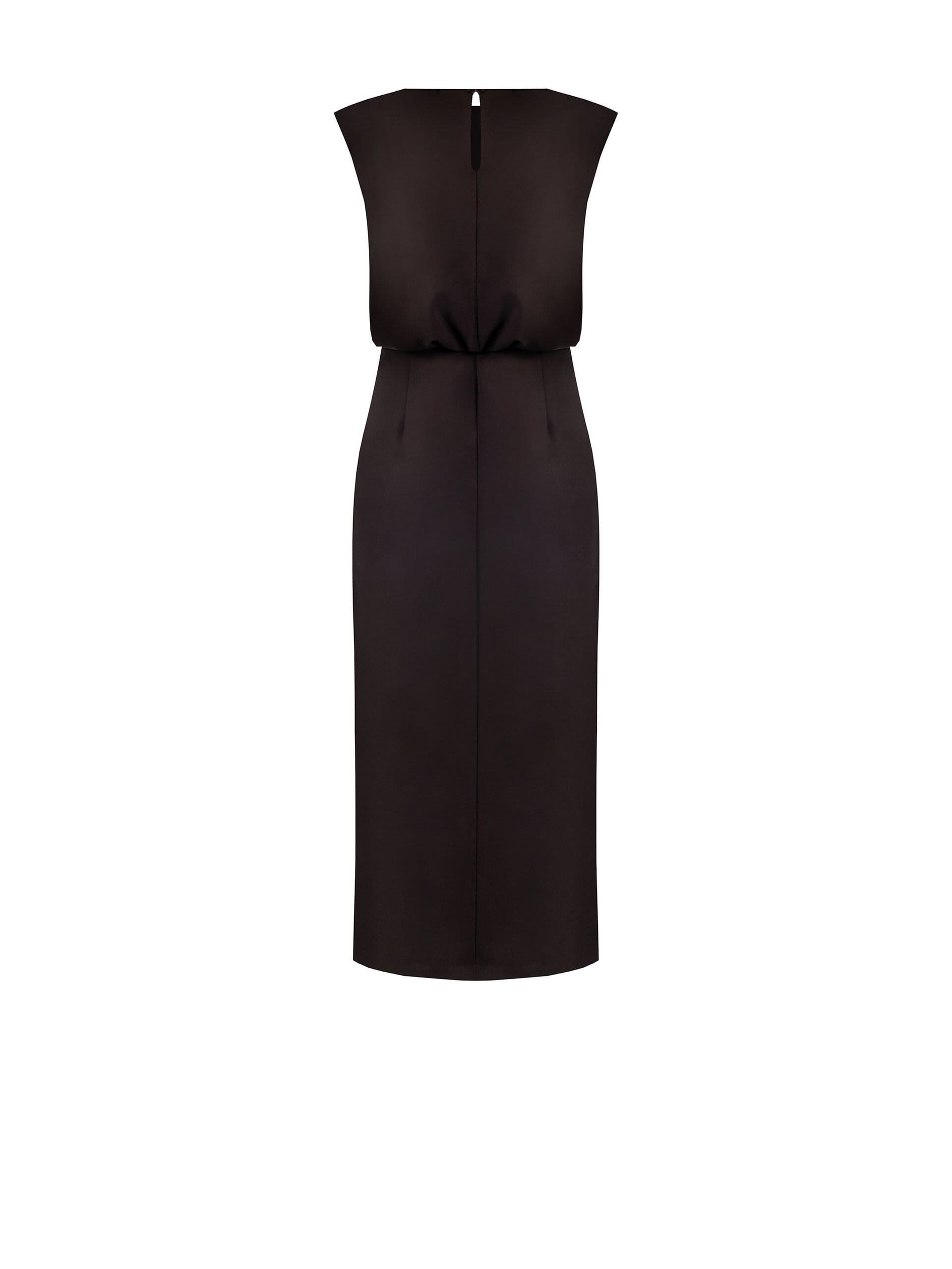 Robe longue en viscose mélangée avec fente Rinascimento