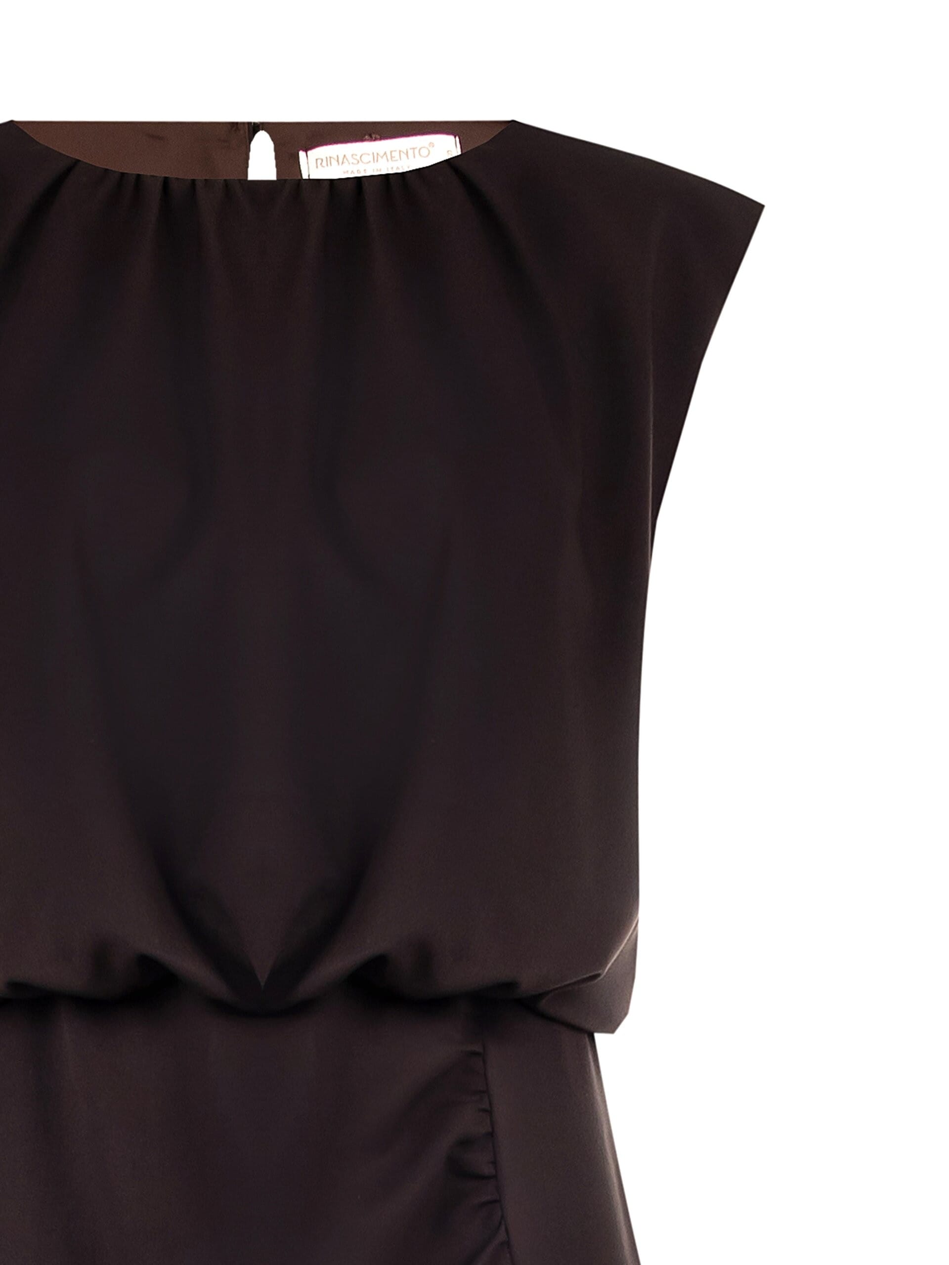 Robe longue en viscose mélangée avec fente Rinascimento