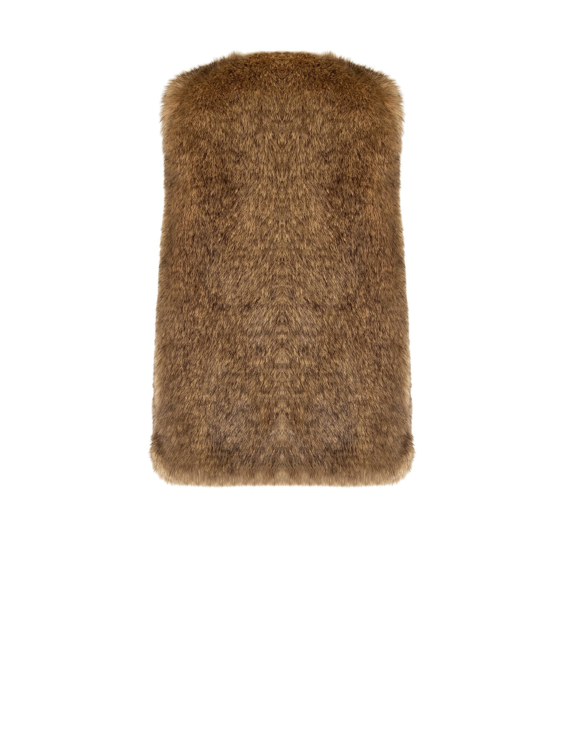 Manches longues en fourrure synthétique avec poches et fermeture à crochet Rinascimento