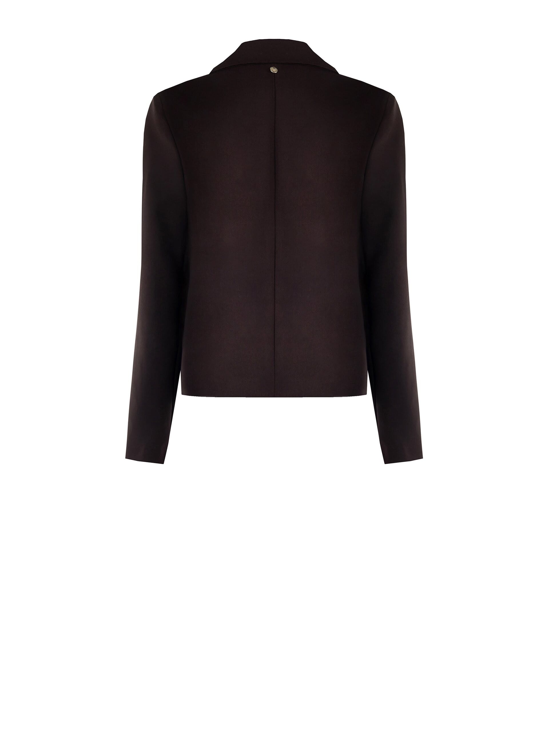 Rinascimento Pearl Brooch Over Short Blazer Jacket