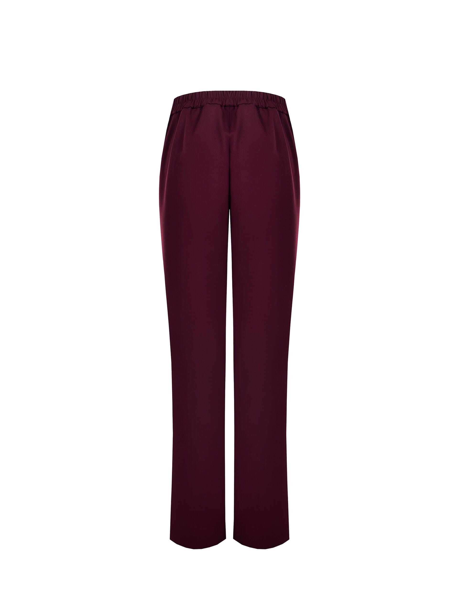Pantalon palazzo en viscose mélangée avec doubles plis et élastiques dans le dos Rinascimento