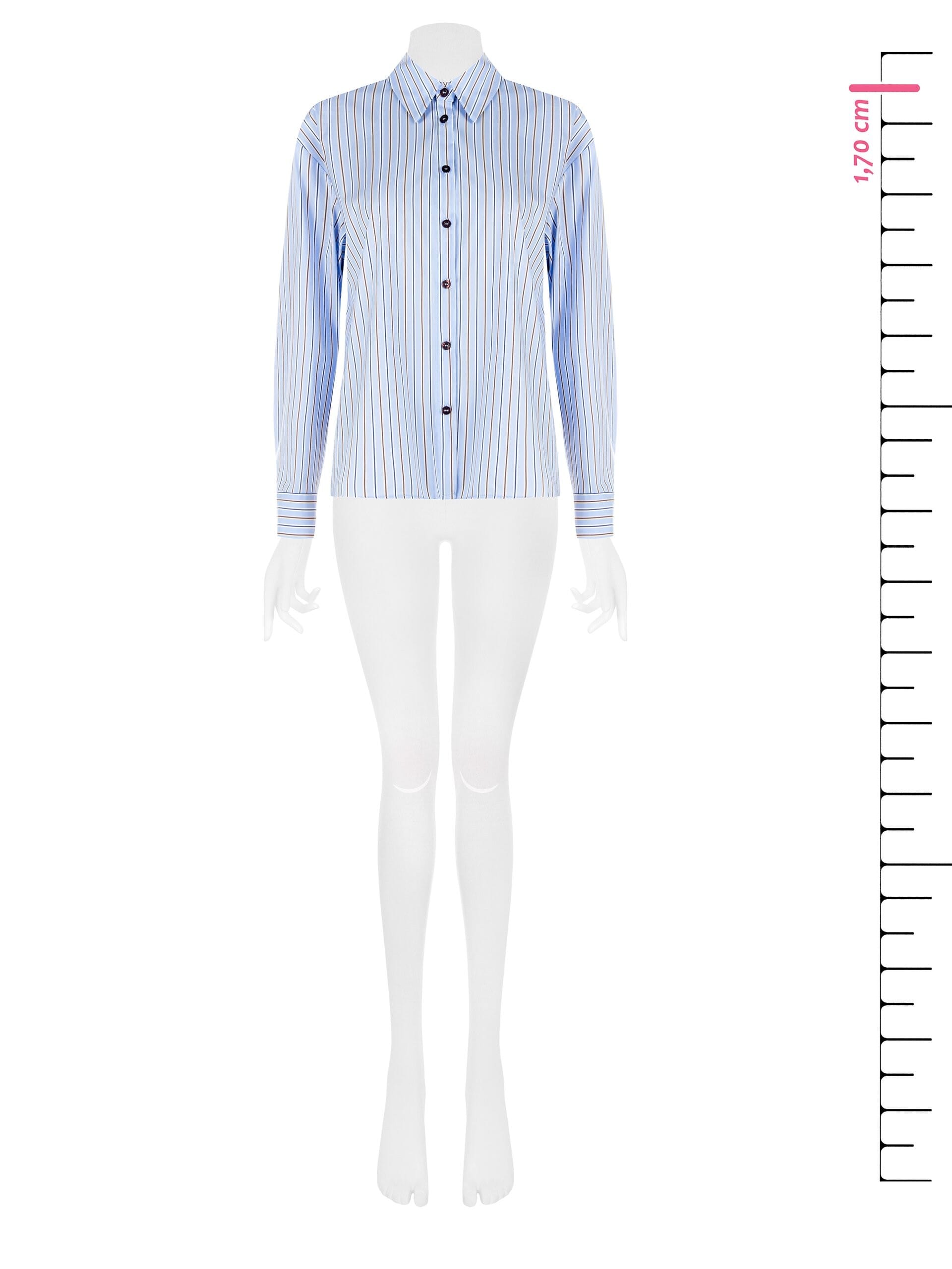 Rinascimento - Chemise large en coton mélangé à rayures